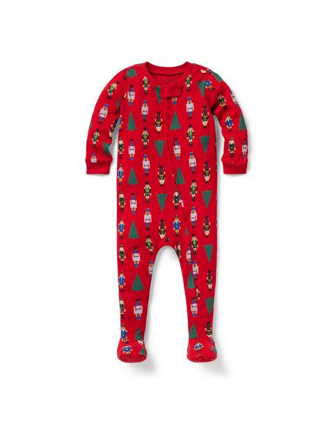 Baby Organic Cotton Nutcracker Footed Pajama