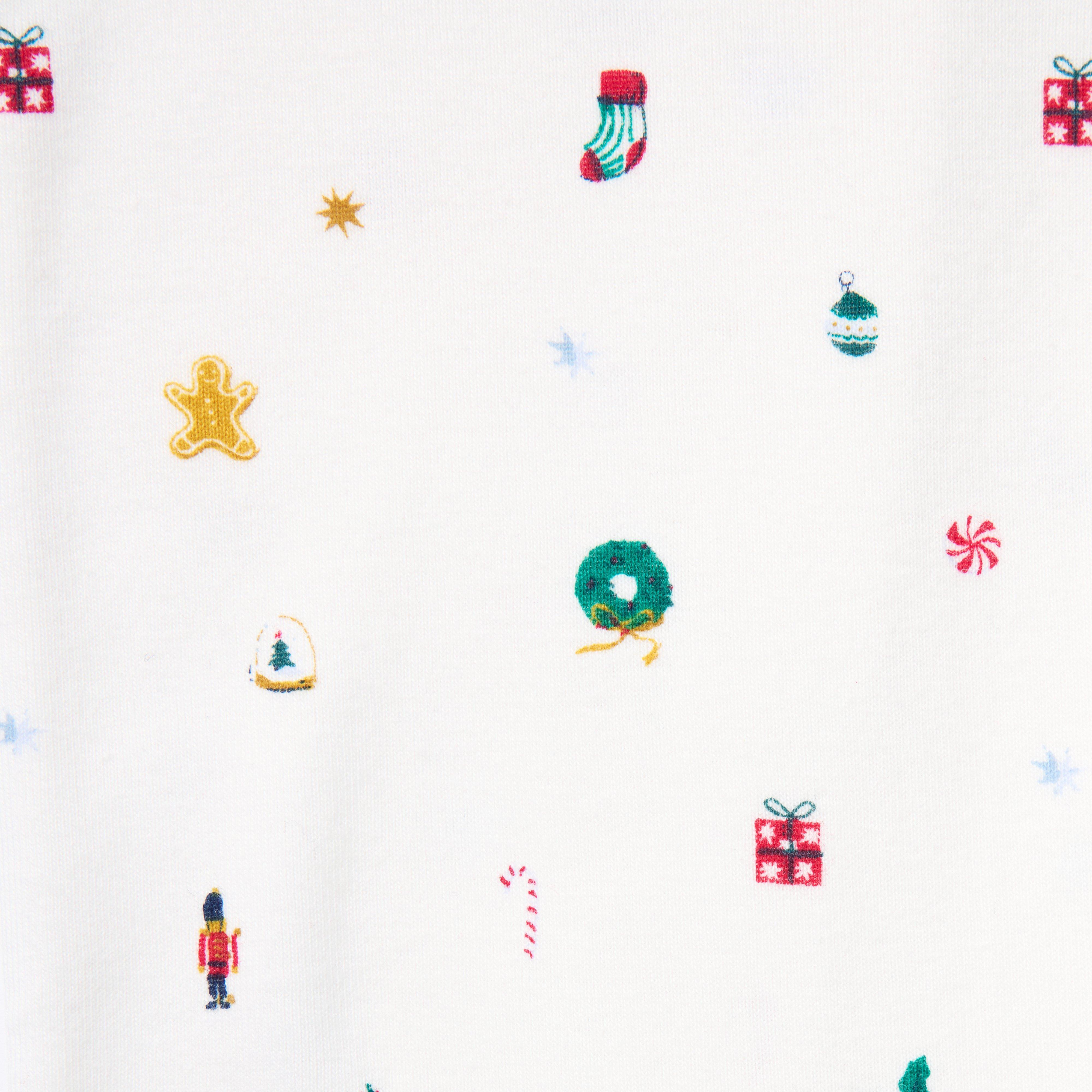 Baby Organic Cotton Holiday Icon Footed Pajama image number 1
