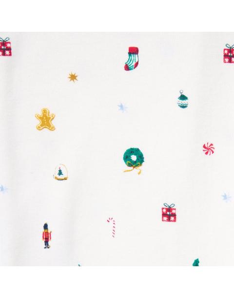 Baby Organic Cotton Holiday Icon Footed Pajama