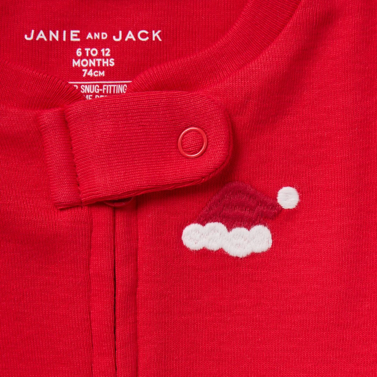 Пижама Christmas для детей, хлопок — Janie and Jack, цвет: Красный — фото 2
