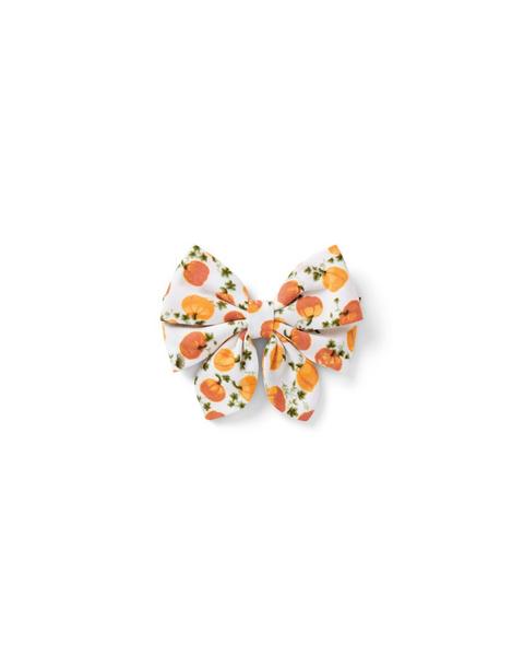 Pumpkin Bow Barrette