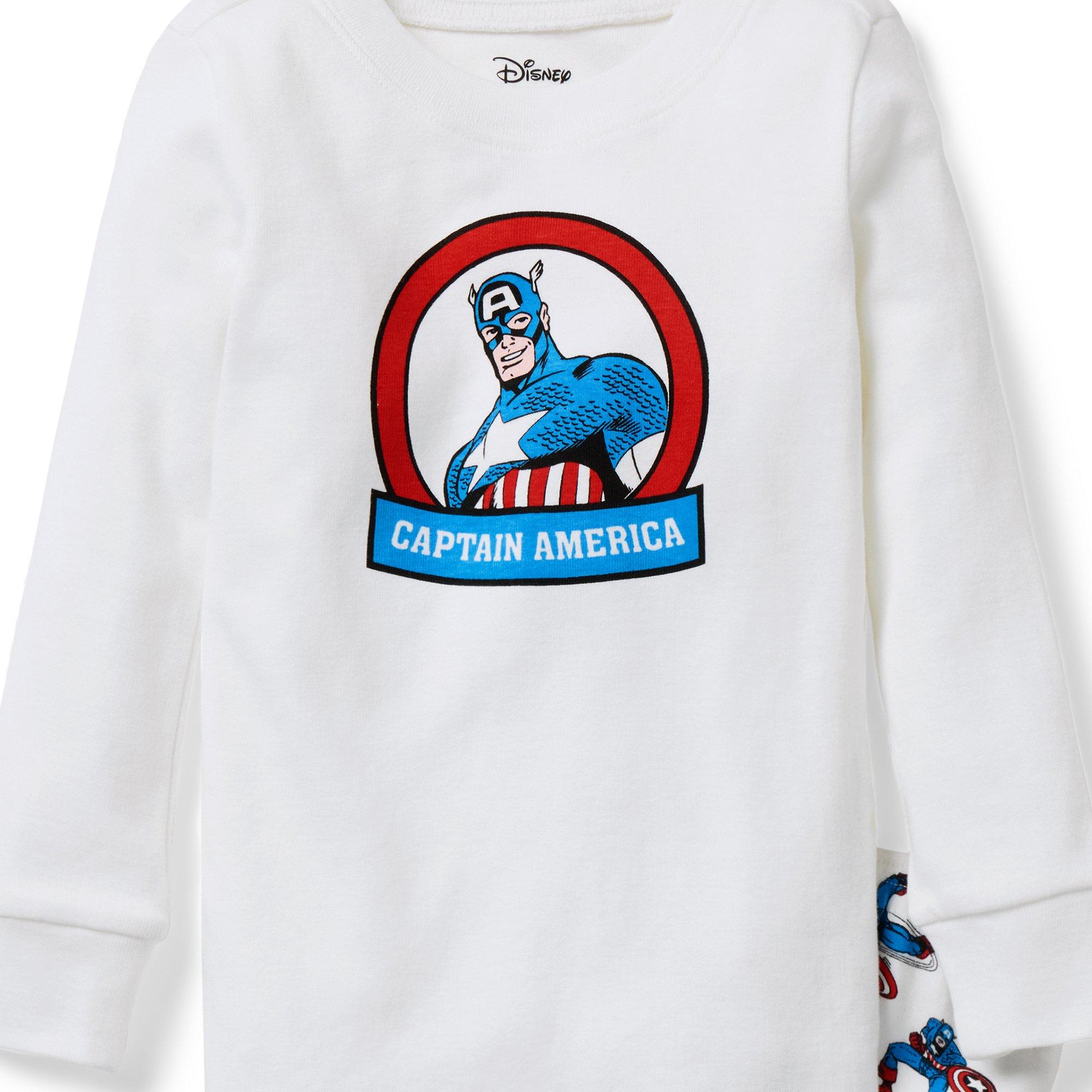 Organic Cotton Marvel Captain America Pajama image number 2