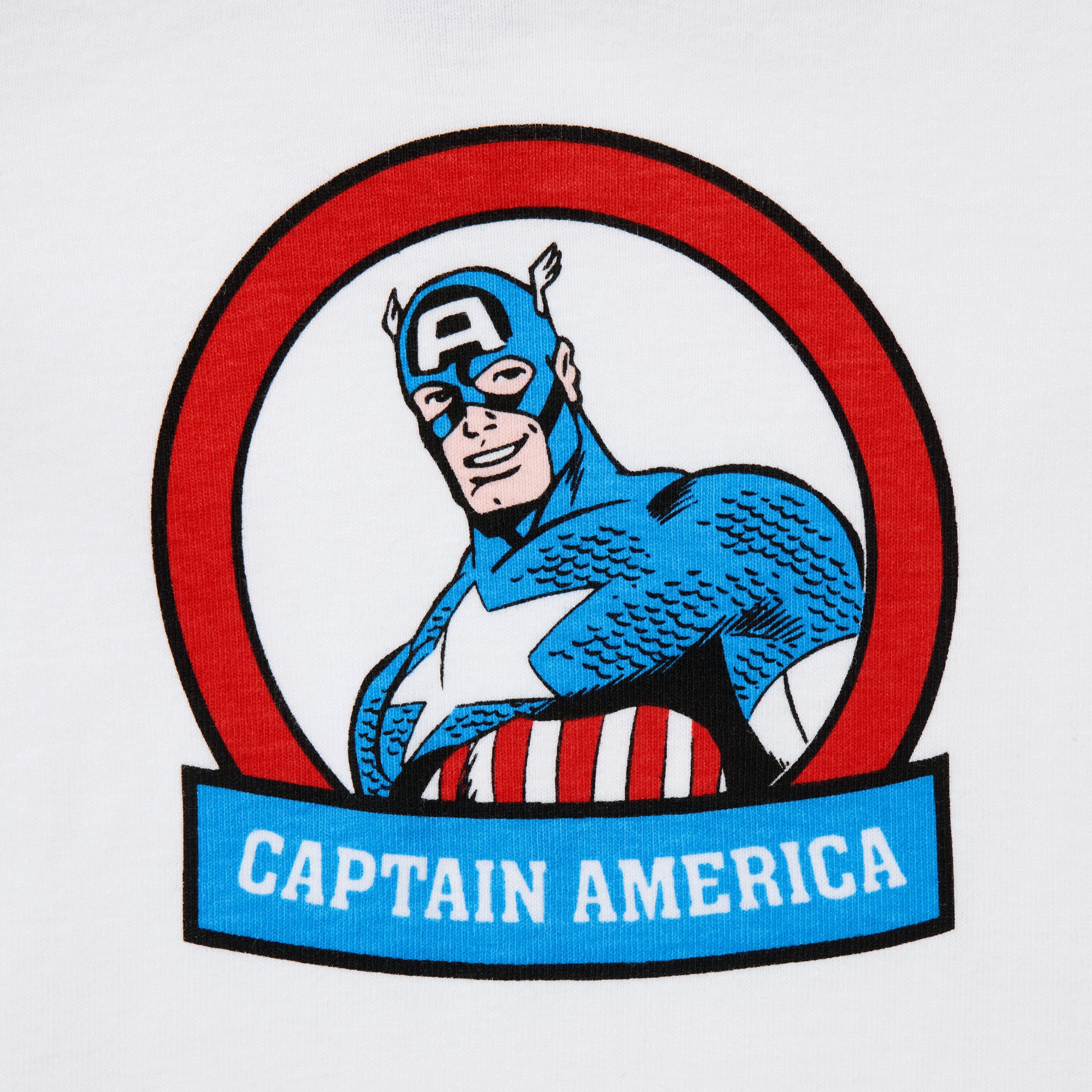 Organic Cotton Marvel Captain America Pajama image number 1