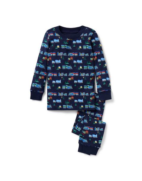 Organic Cotton Train Pajama