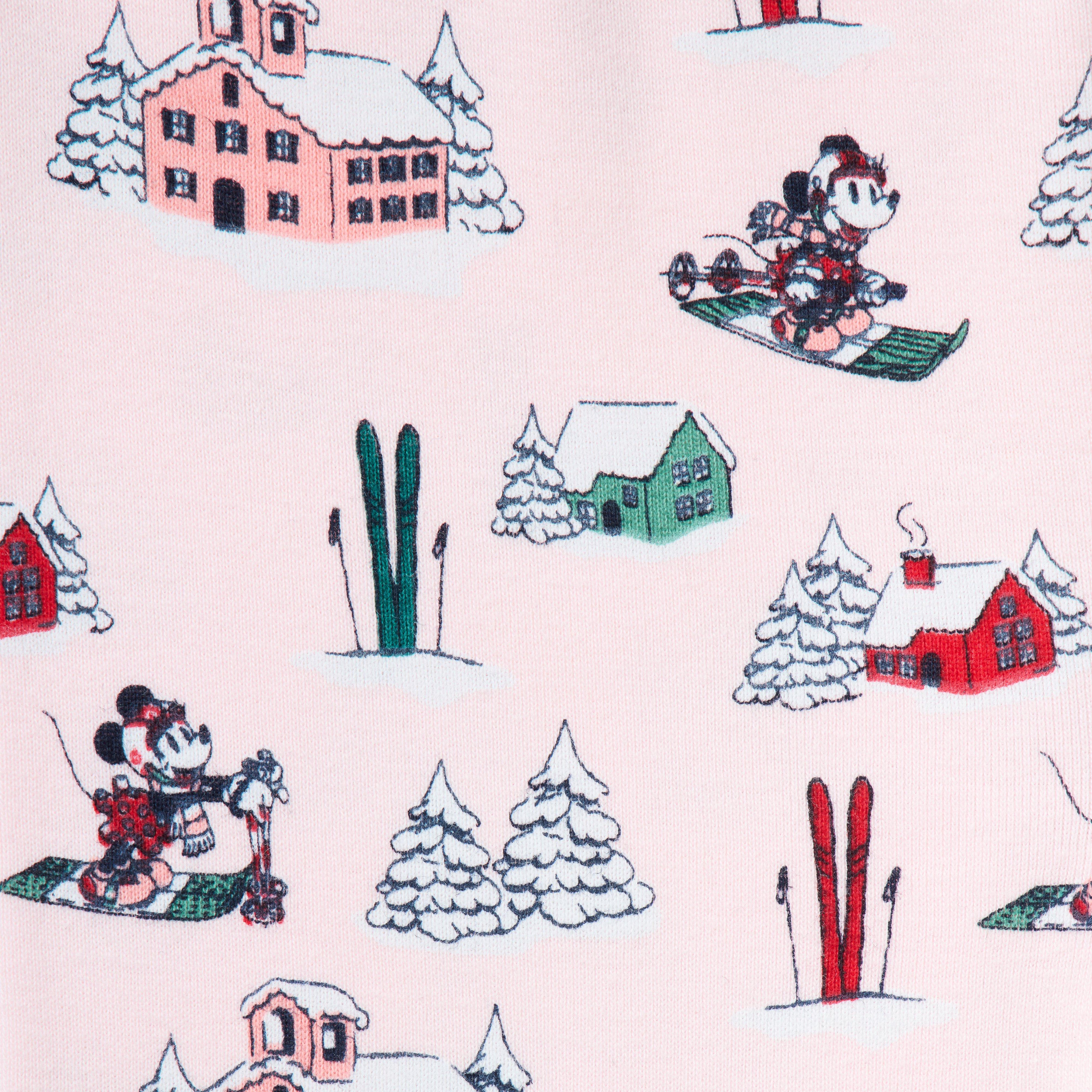Organic Cotton Disney Minnie Mouse Ski Pajama image number 1