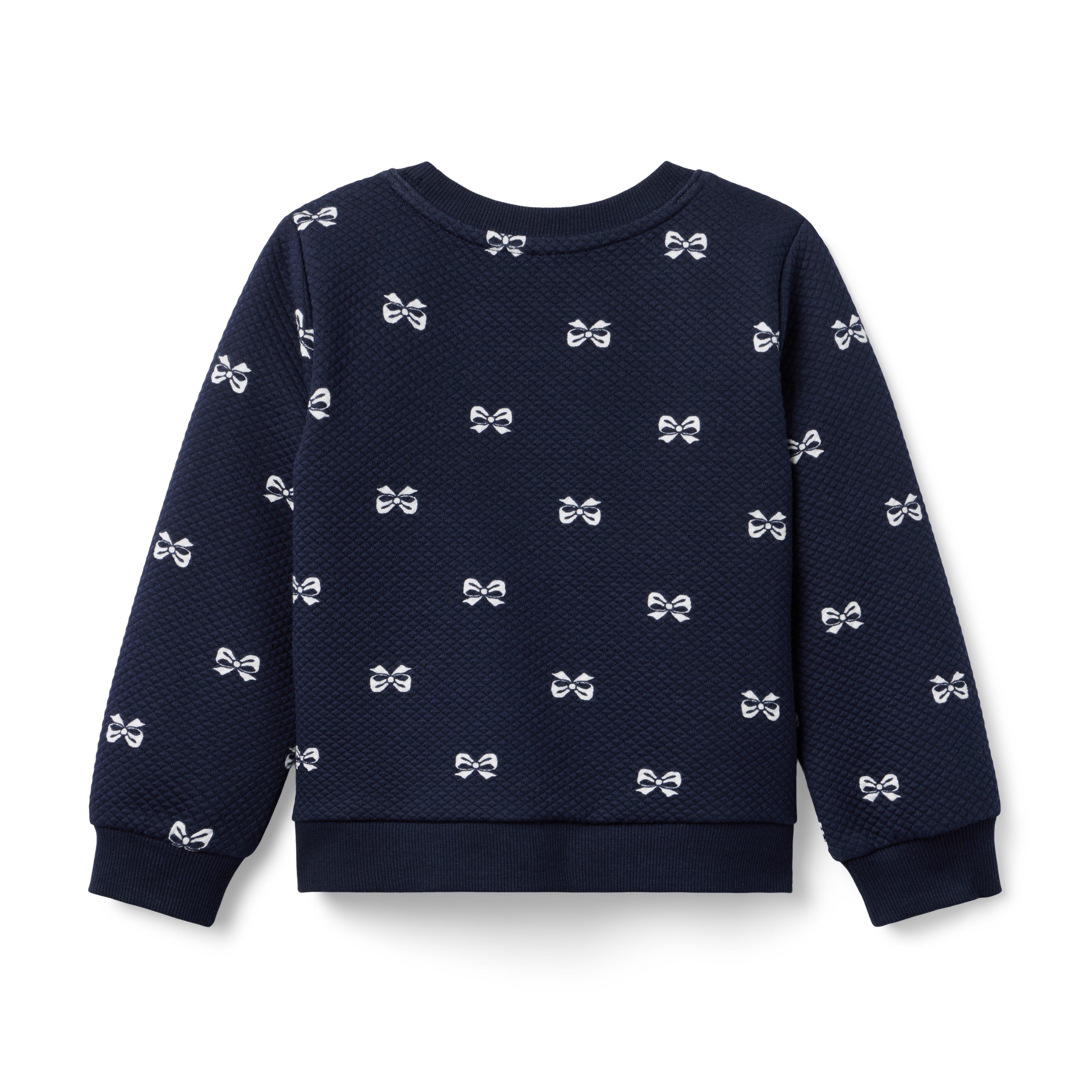 Quilted Bow Sweatshirt image number 2