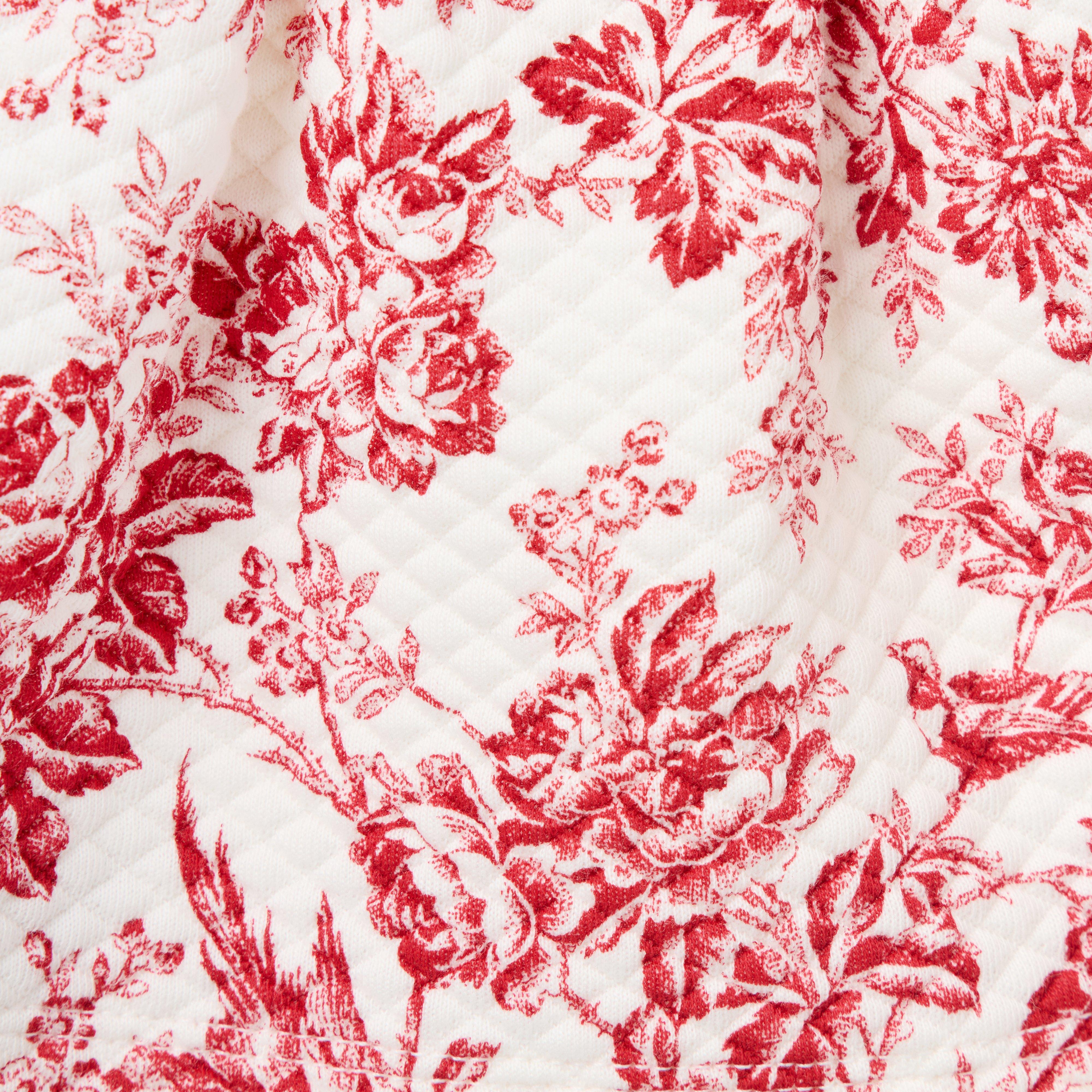 The Floral Toile Quilted Matching Baby Set image number 1
