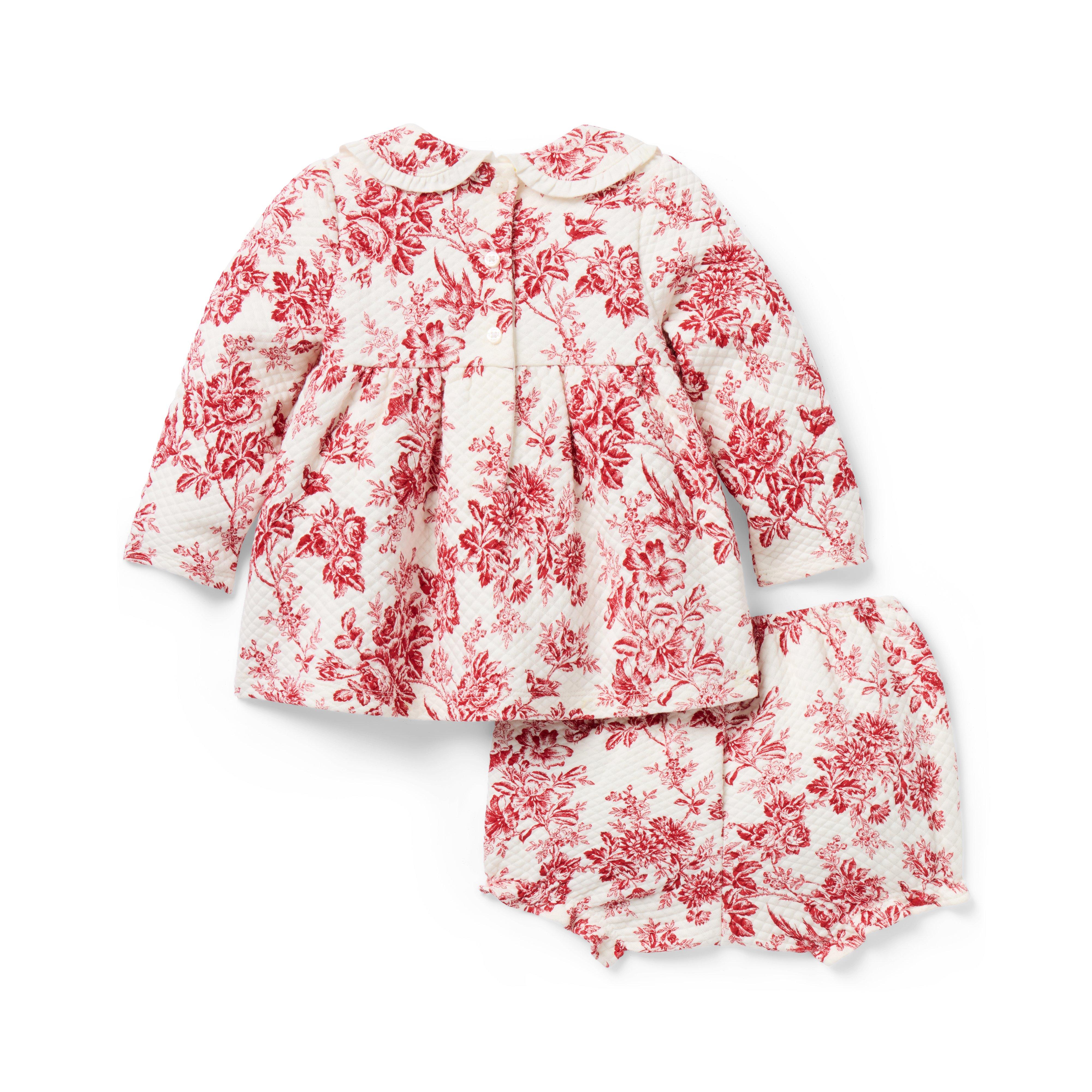 The Floral Toile Quilted Matching Baby Set image number 2