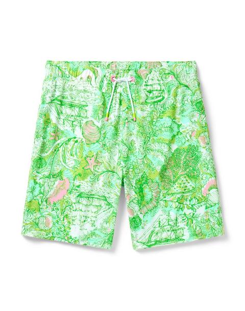 Lilly Pulitzer x Janie and Jack Men's Del Lago Swim Trunk