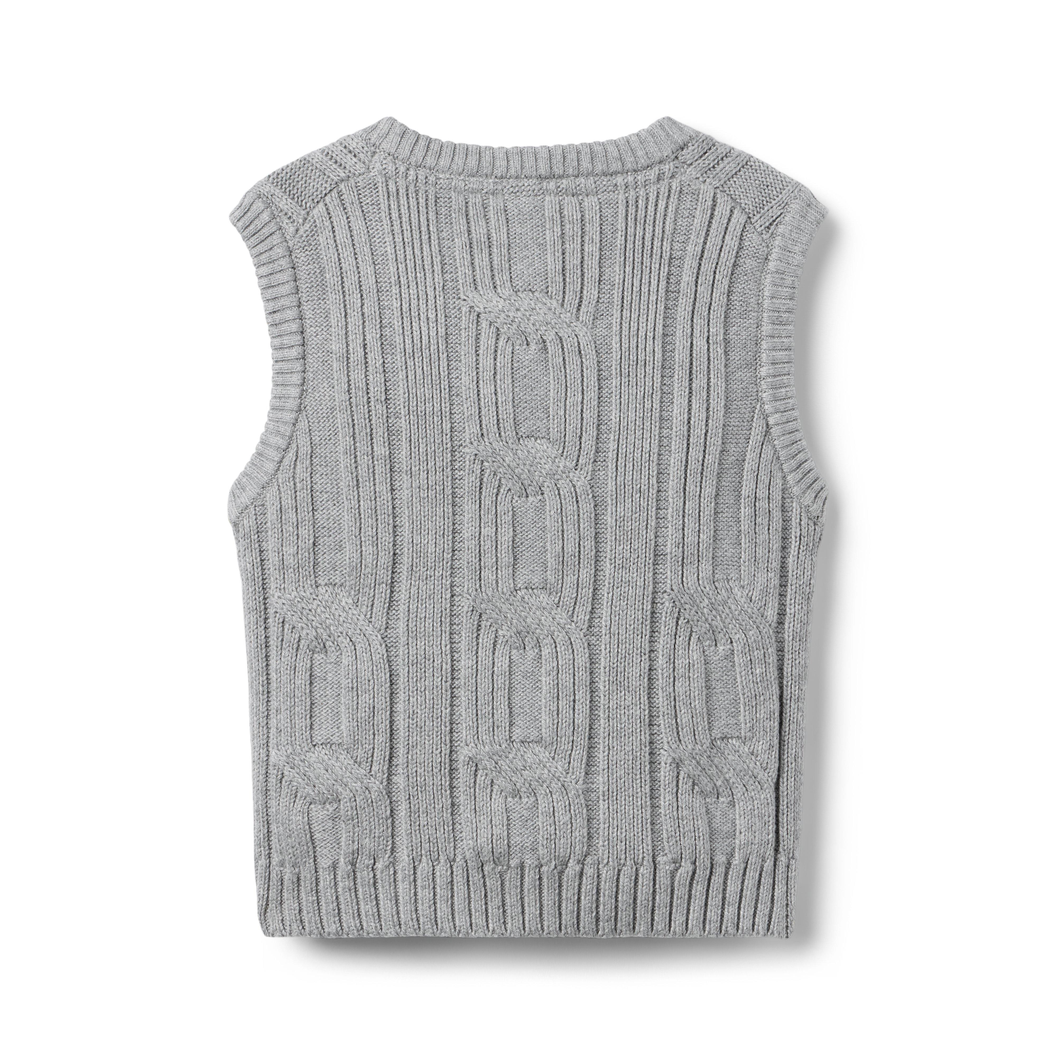 Cable Knit Sweater Vest image number 1