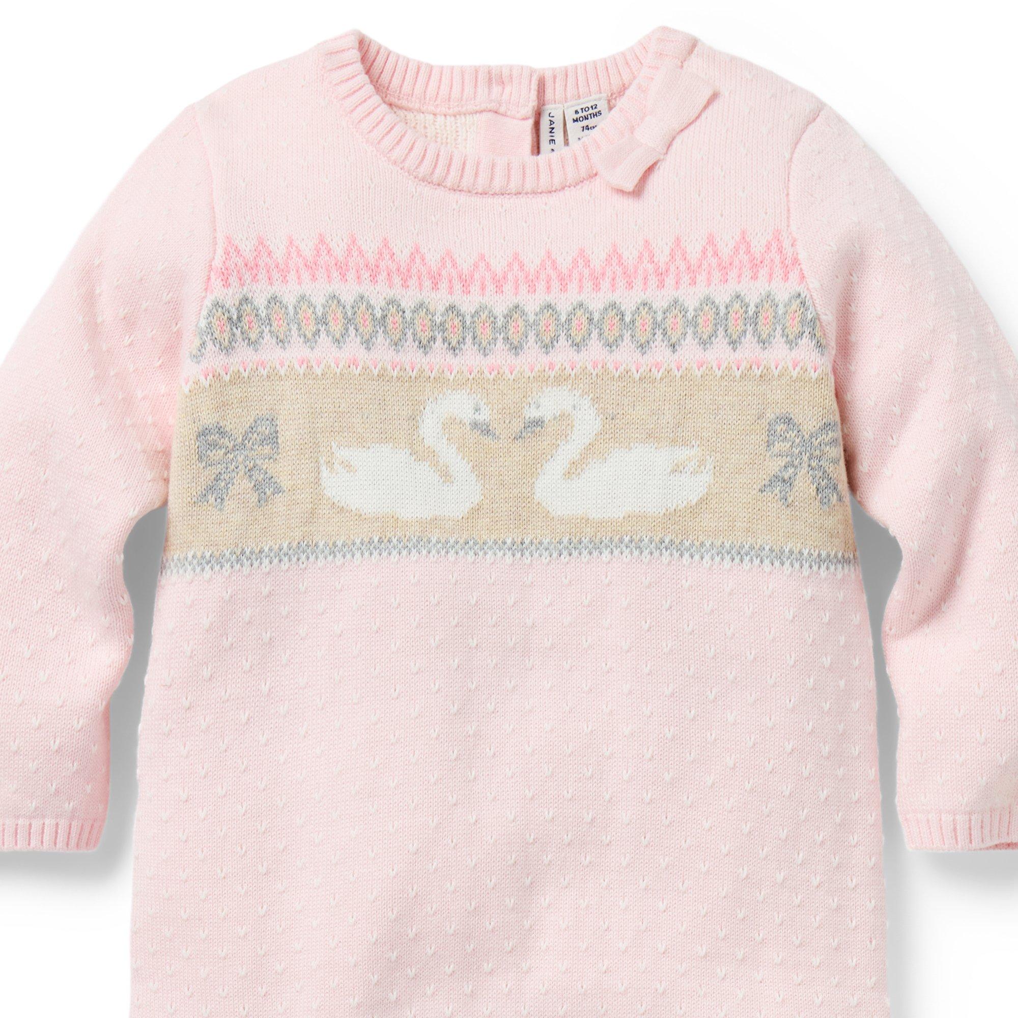 Baby Swan Fair Isle One-Piece image number 1