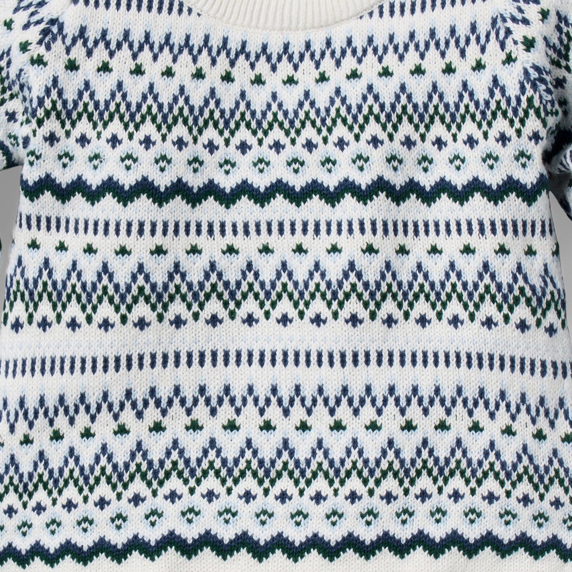 Baby Fair Isle Sweater One-Piece image number 1