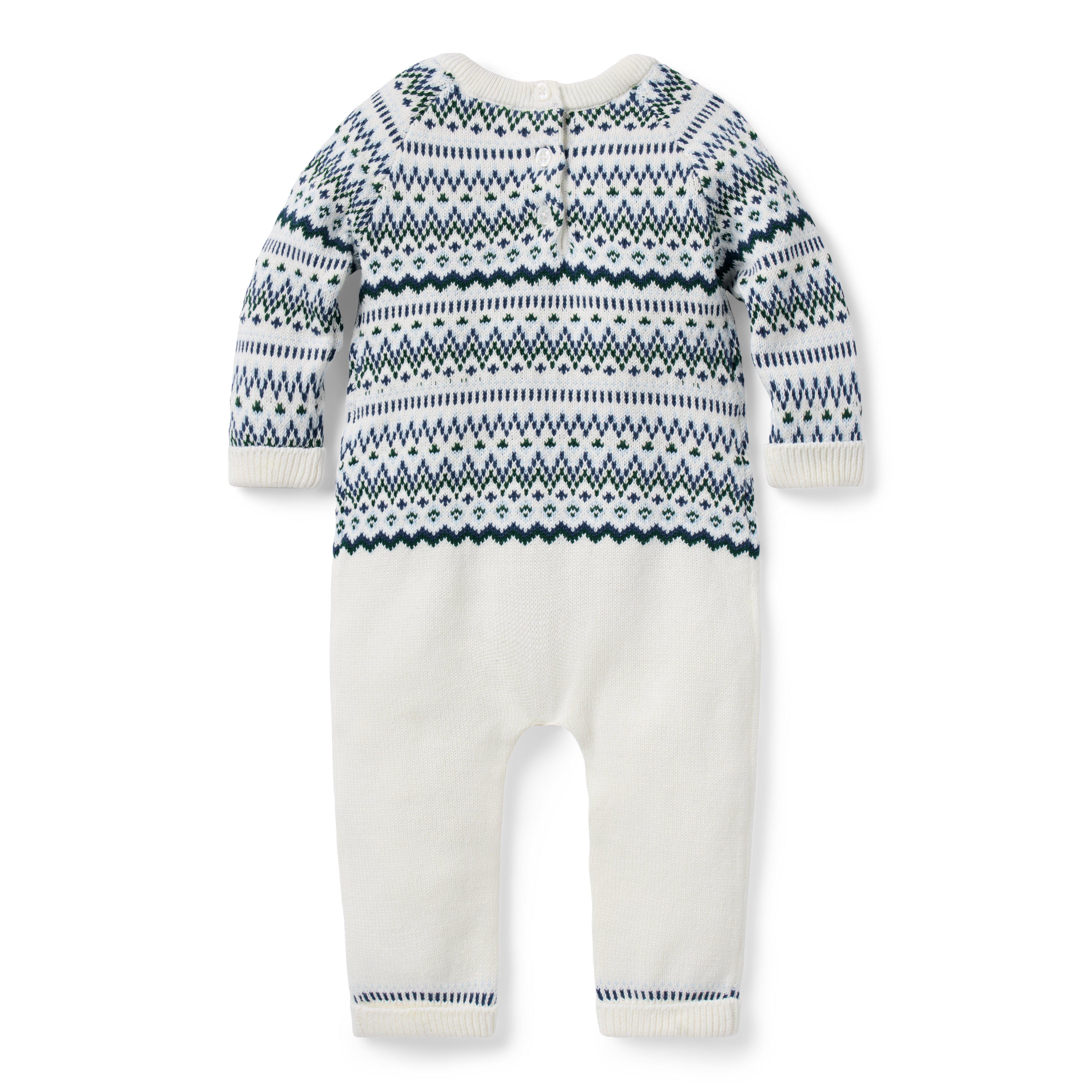 Baby Fair Isle Sweater One-Piece image number 2