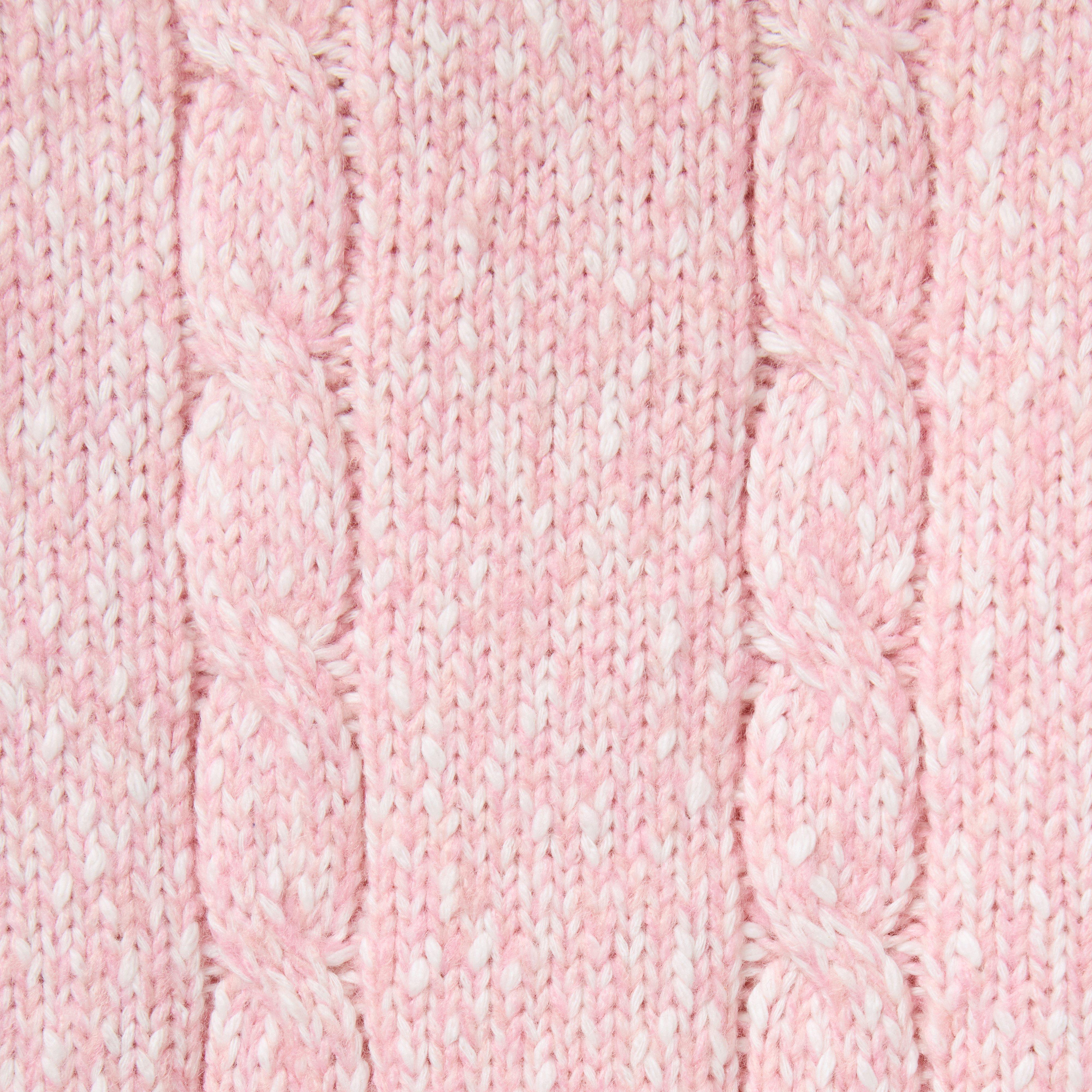 Baby Marled Cable Knit Collared One-Piece image number 2