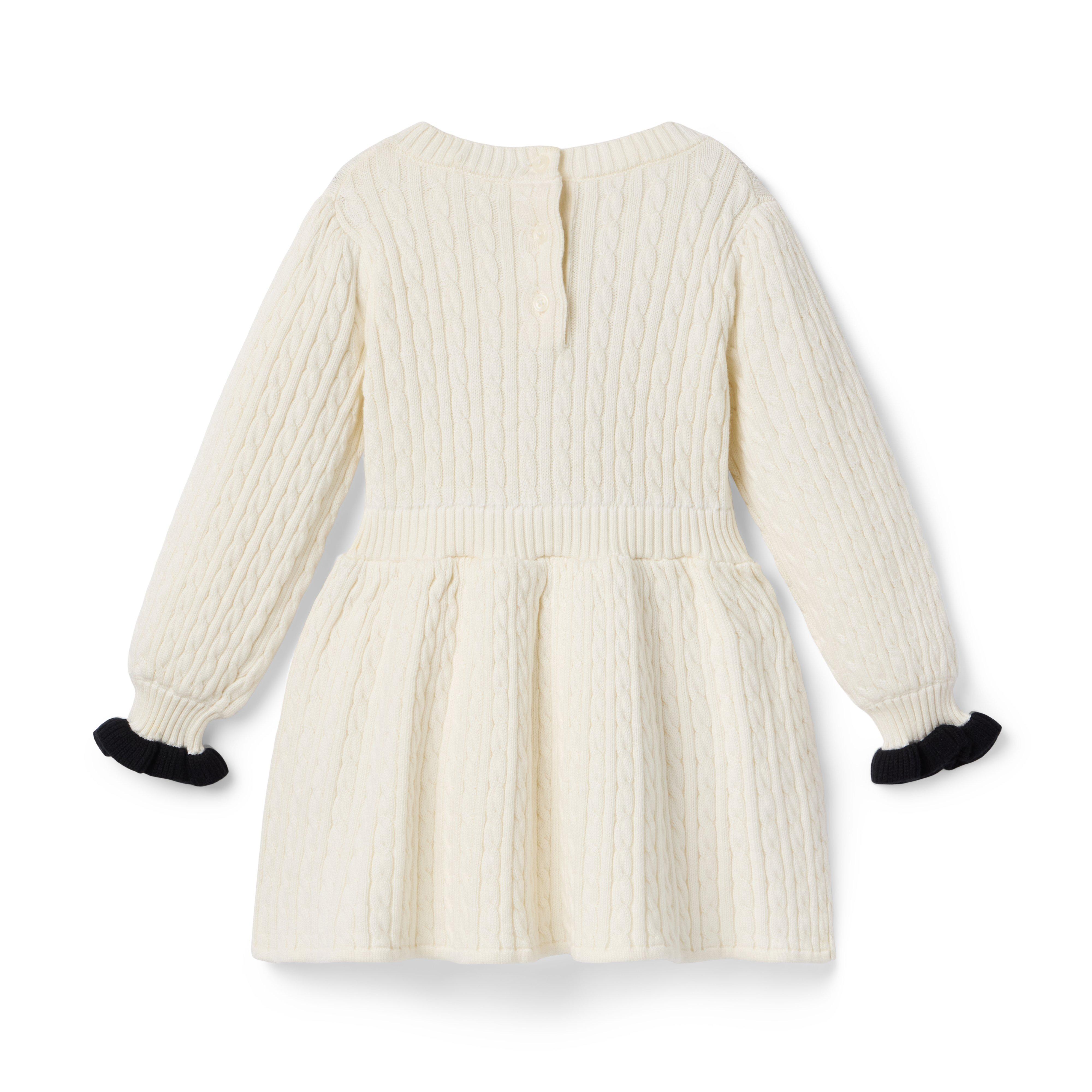 Cable Knit Bow Sweater Dress image number 1