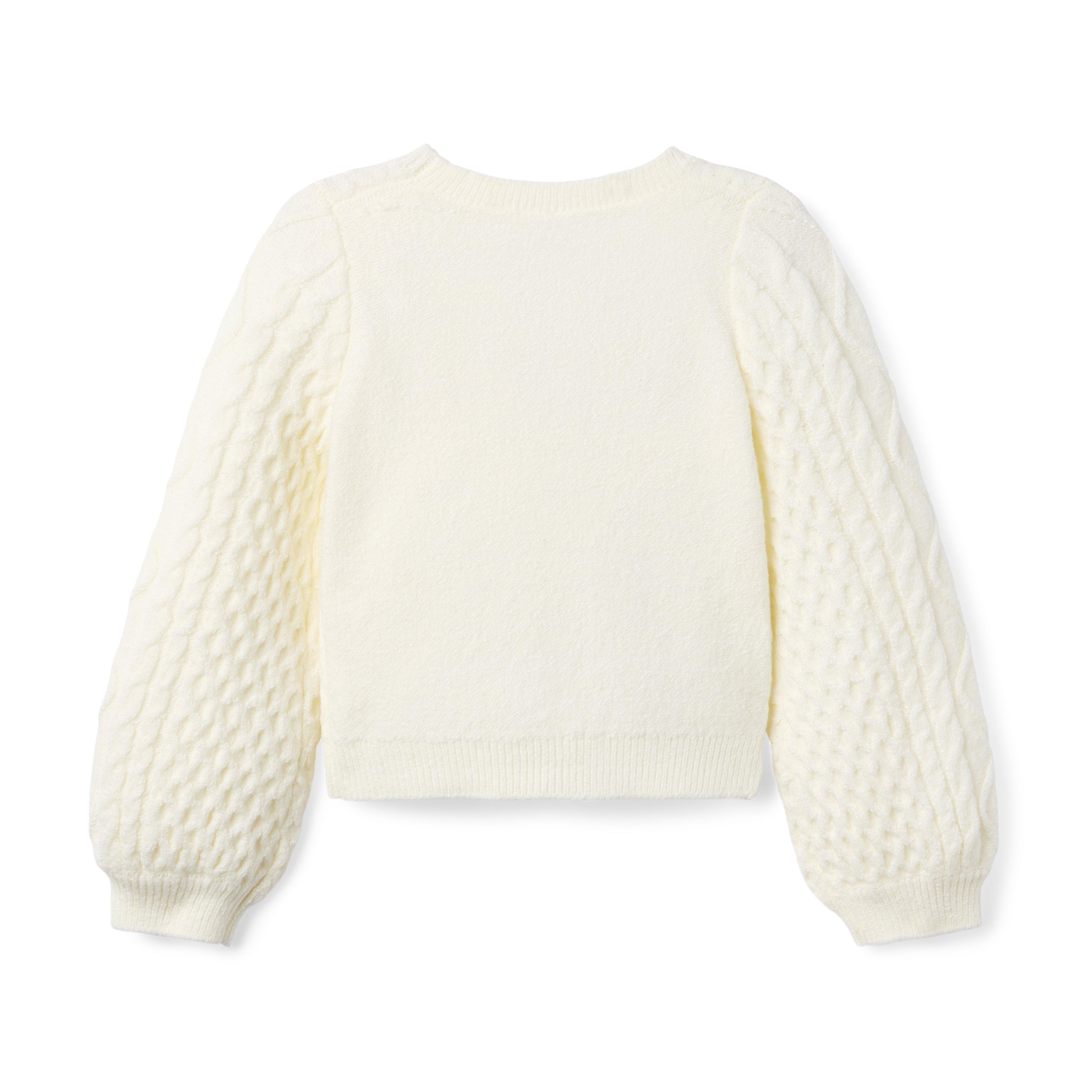 Cable Knit Bow Sweater image number 1