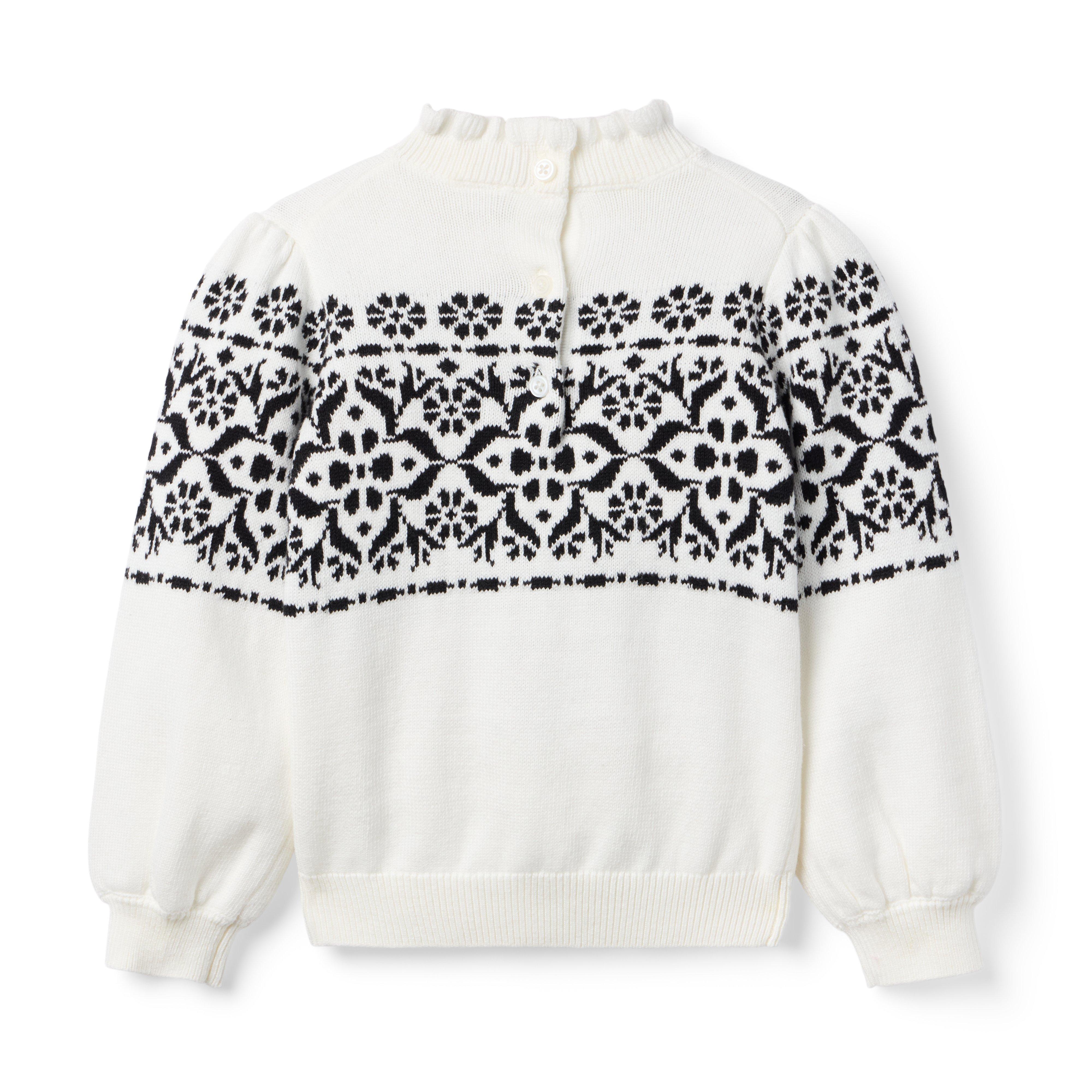 Floral Fair Isle Sweater image number 2