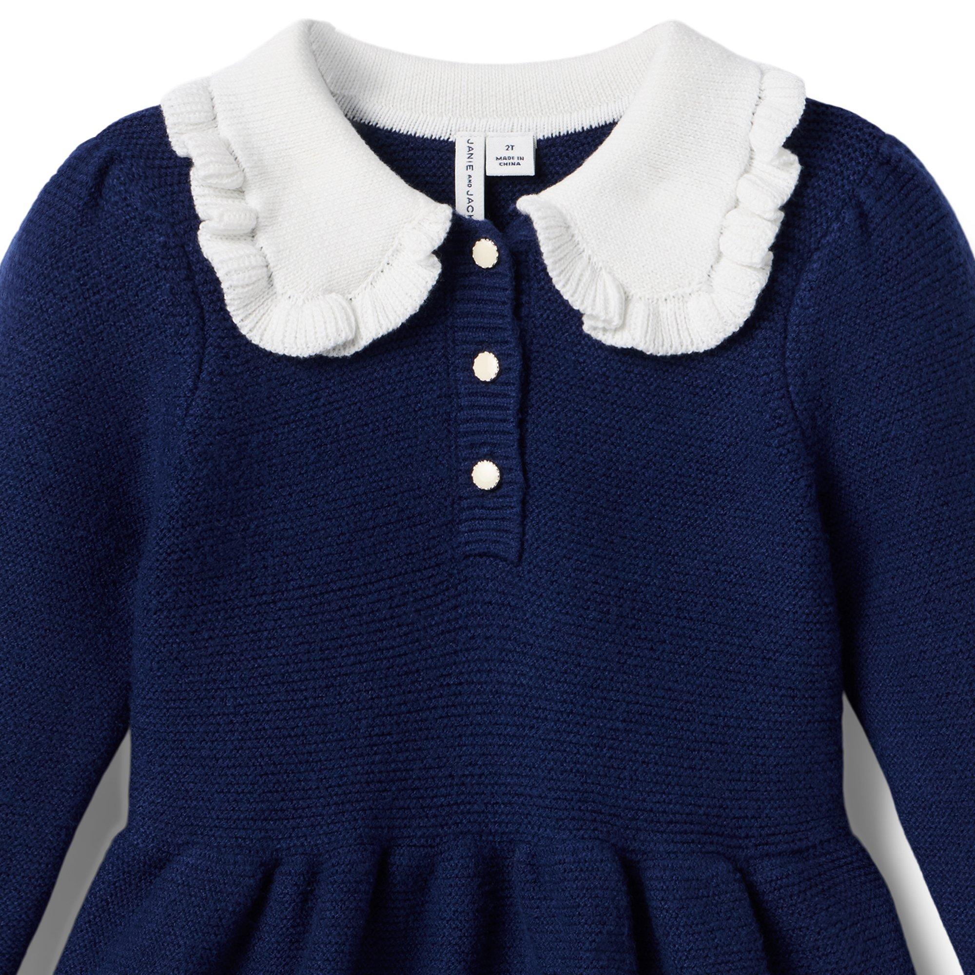 Ruffle Trim Sweater Dress image number 2