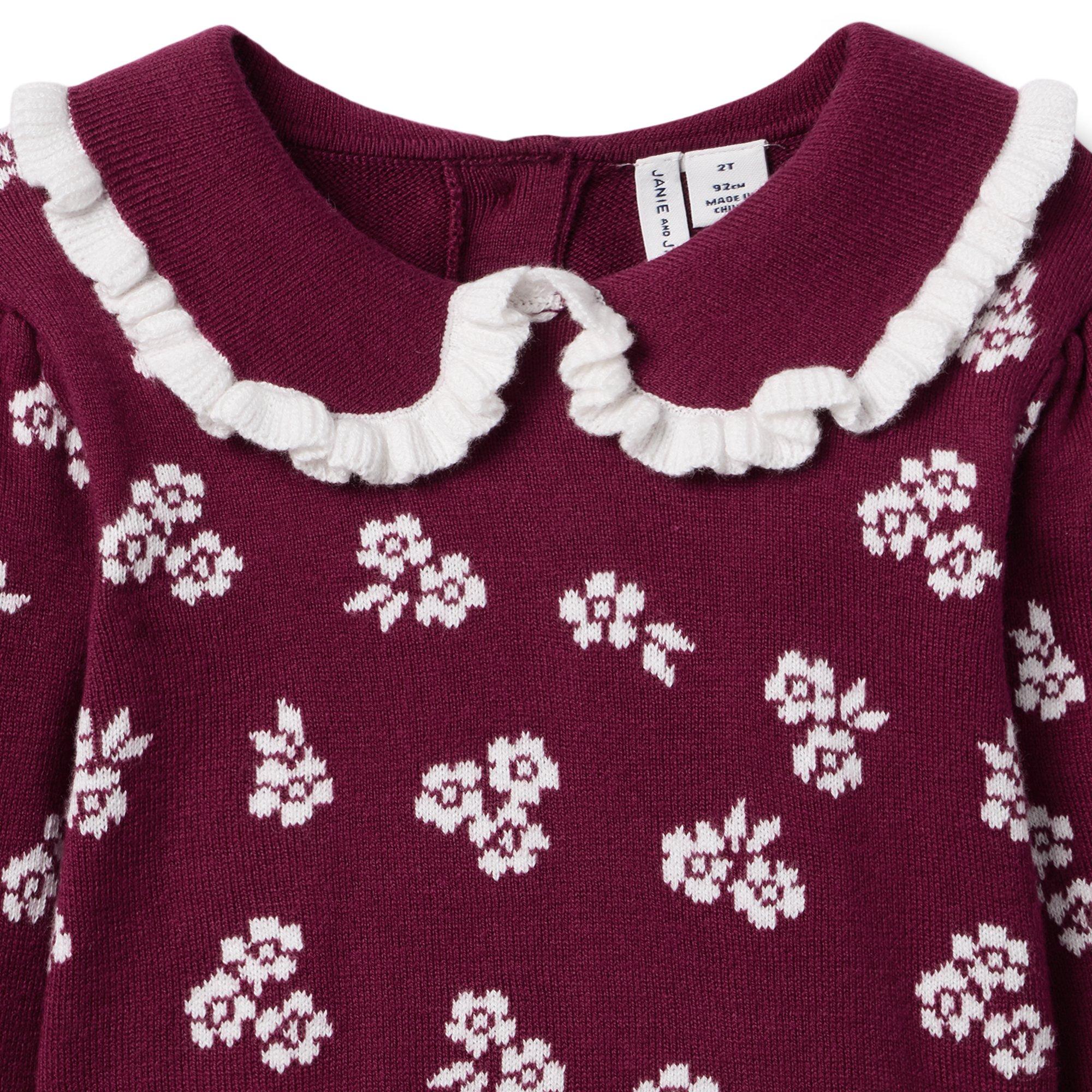 Floral Collared Sweater image number 1