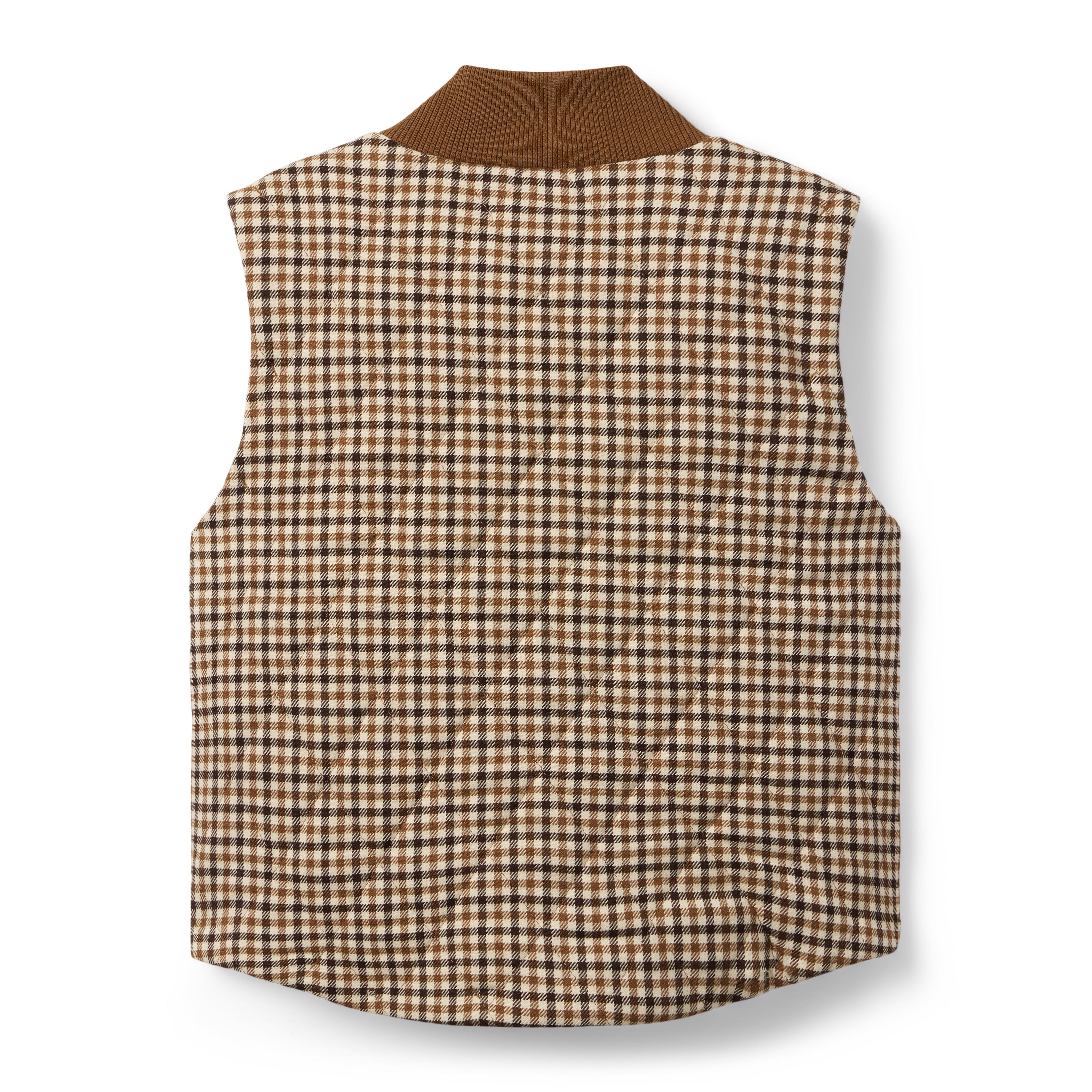 The Quilted Gingham Vest image number 1