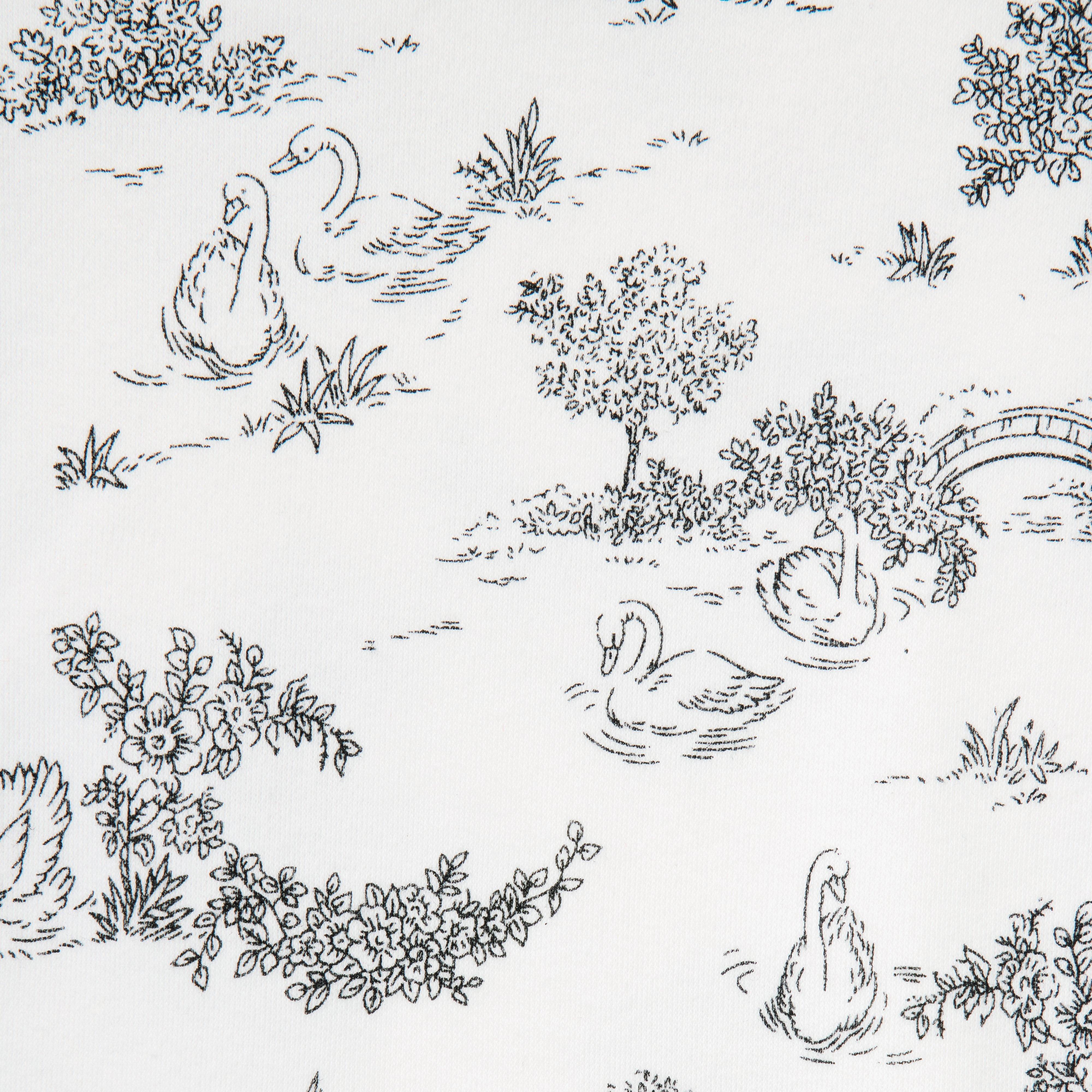 Baby Swan Toile Bodysuit image number 1