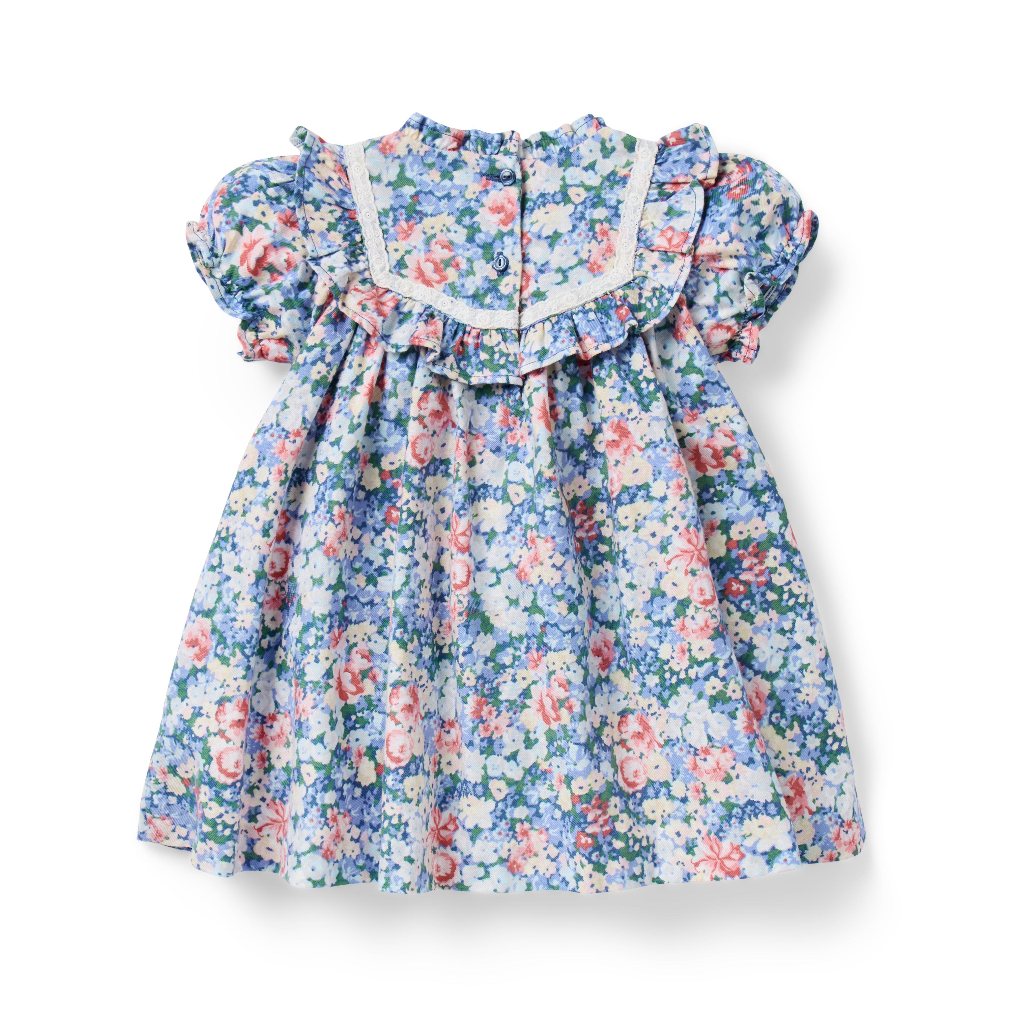 Baby Floral Eyelet Trim Dress image number 2