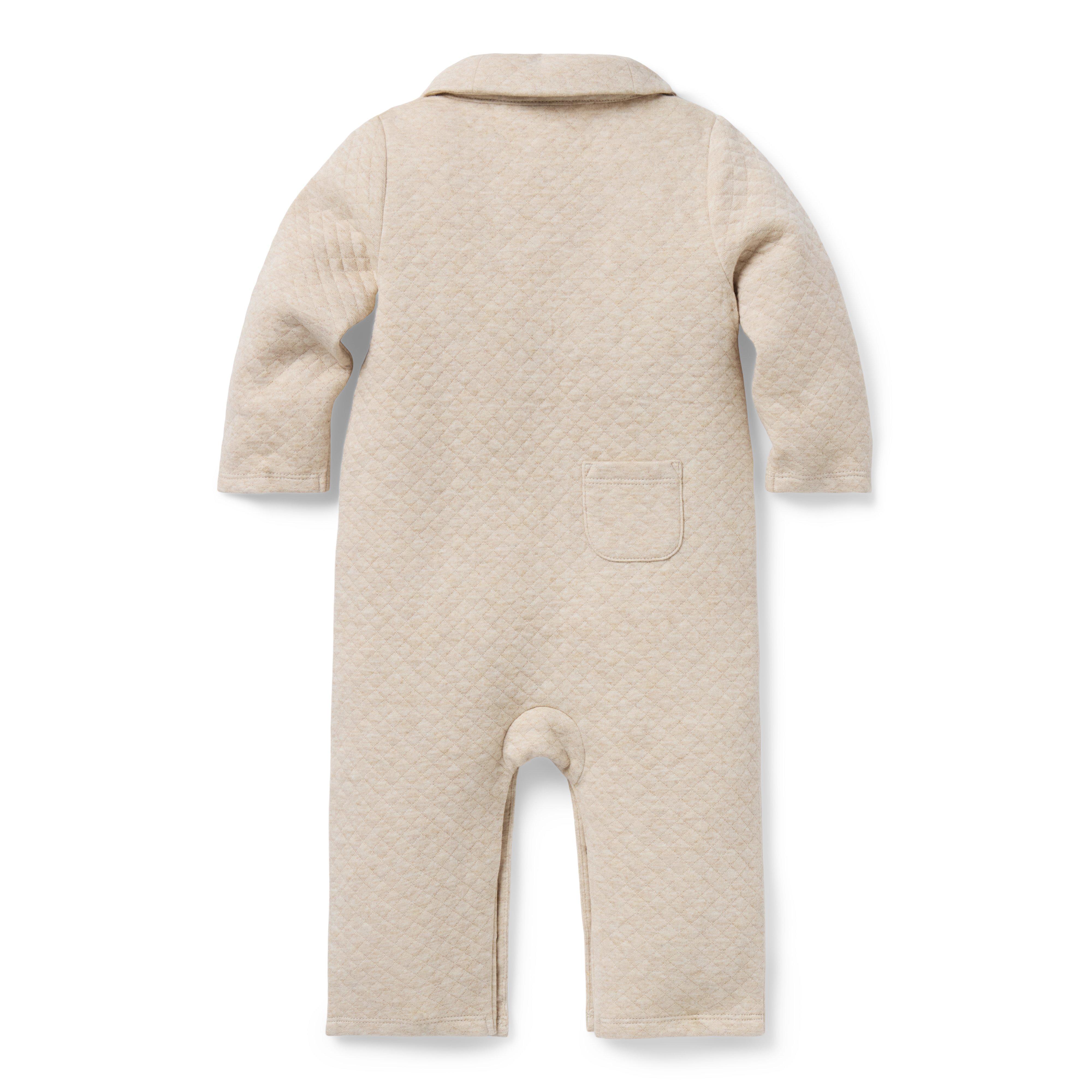 Baby Quilted Shawl Collar One-Piece image number 1