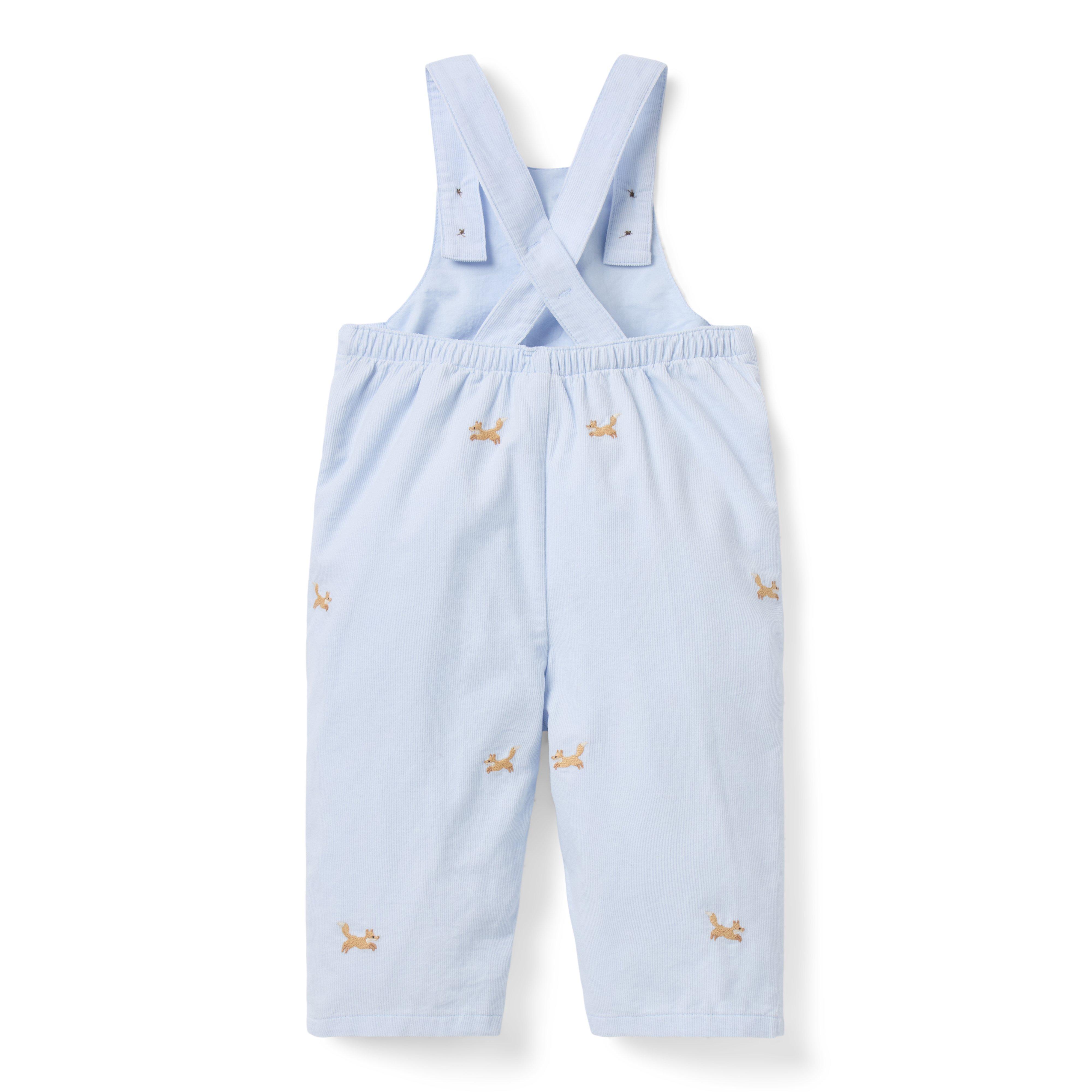 Baby Embroidered Fox Corduroy Overall image number 2