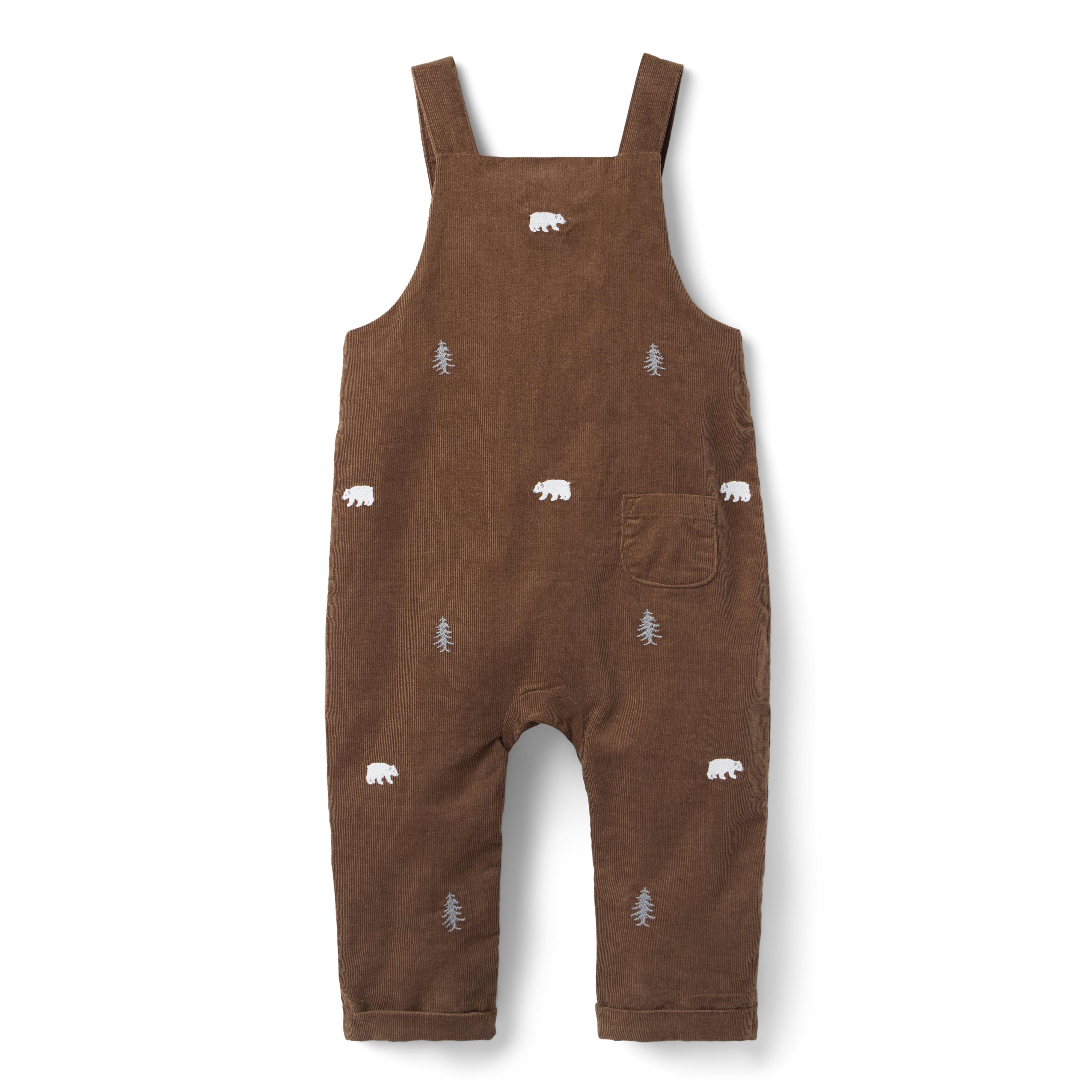 Baby Embroidered Bear Corduroy Overall image number 2