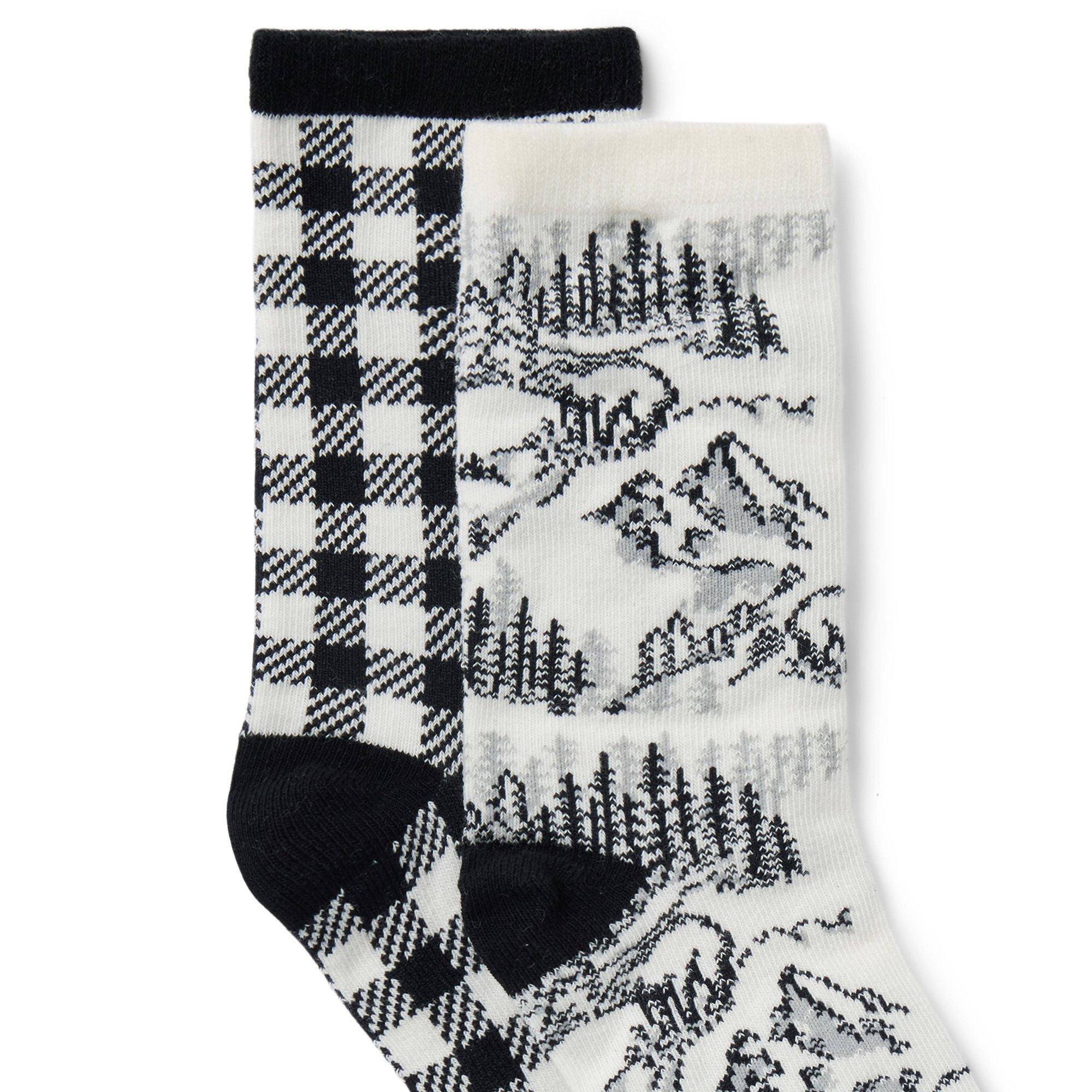 Bear Mountain Toile And Gingham Sock 2-Pack image number 1