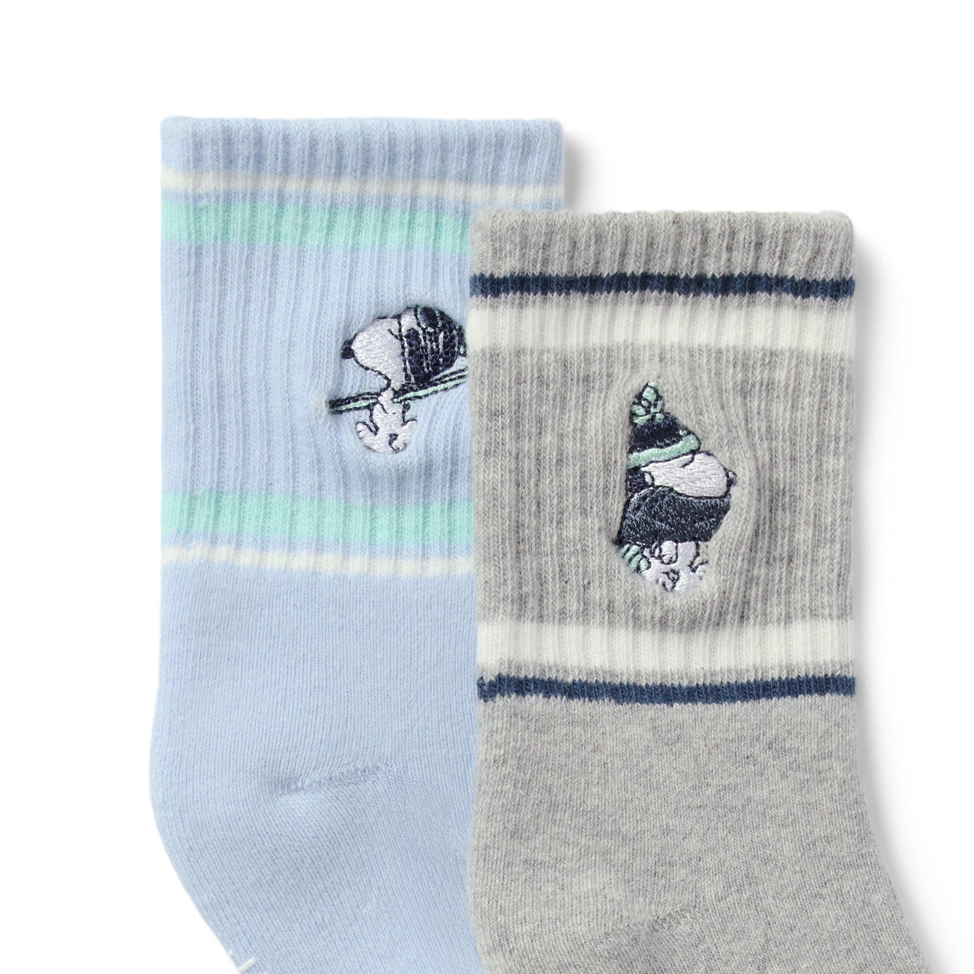 PEANUTS&trade; Snoopy Ski Crew Sock 2-Pack image number 1