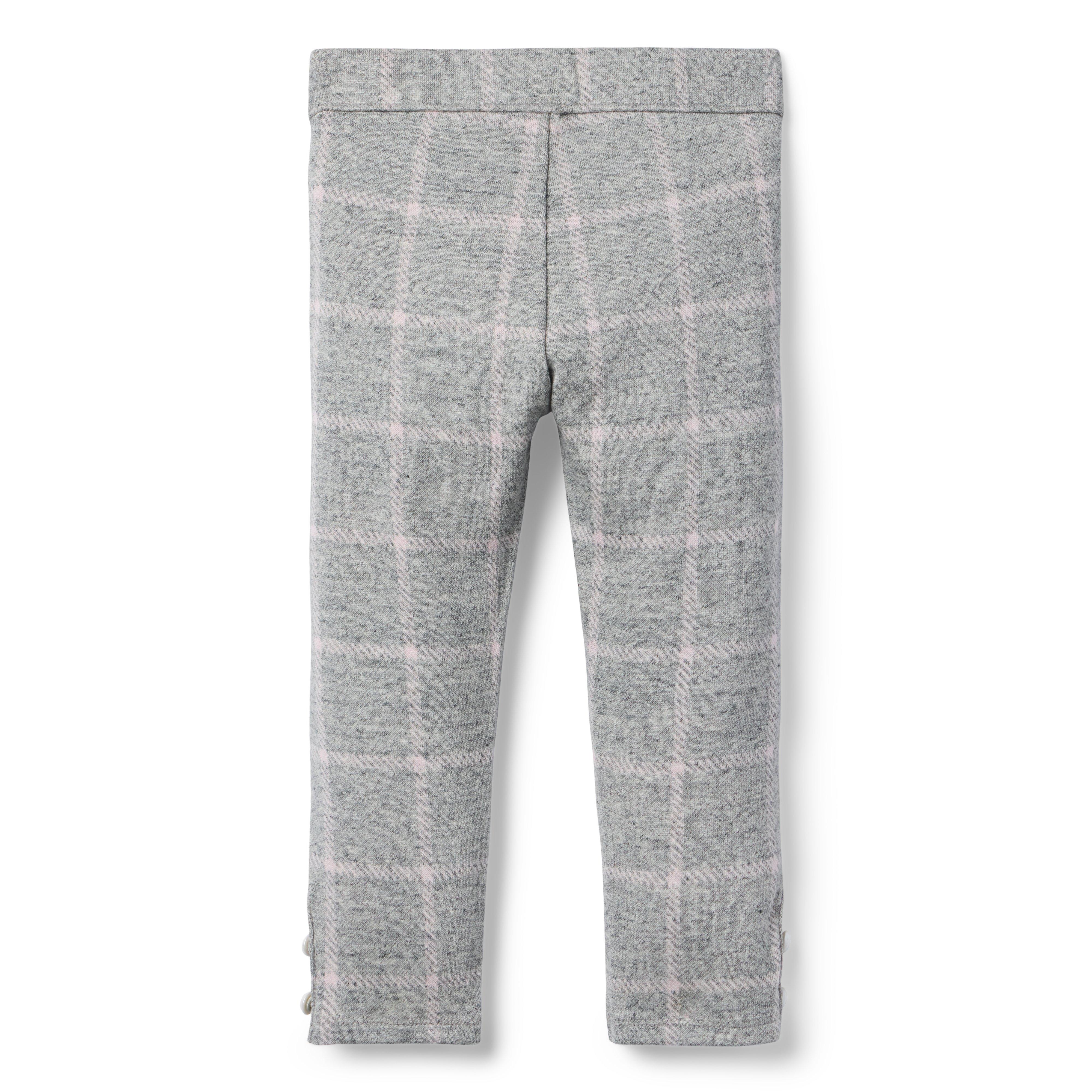 Plaid Button Cuff Jacquard Pant image number 2