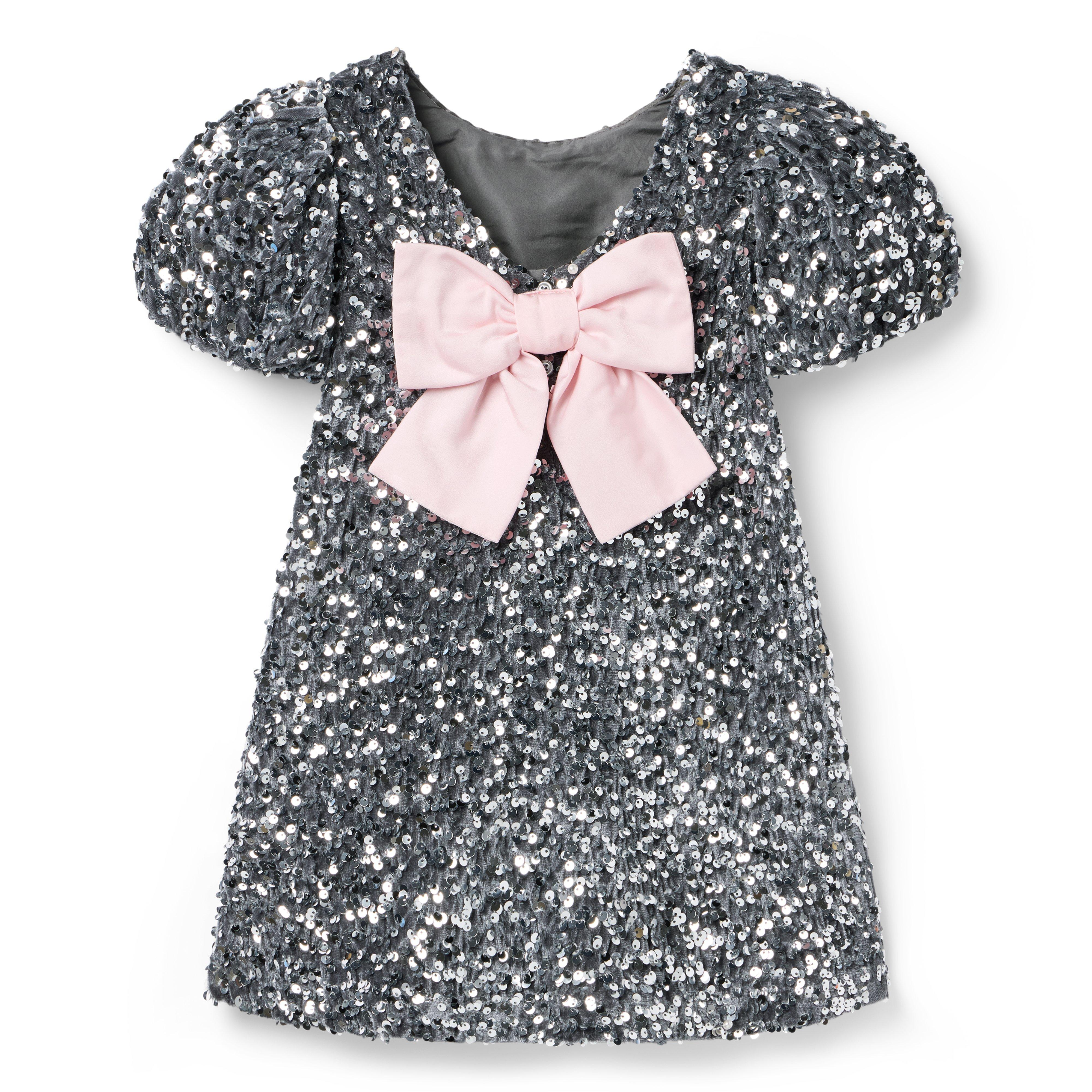 The Puff Sleeve Sequin Dress image number 1