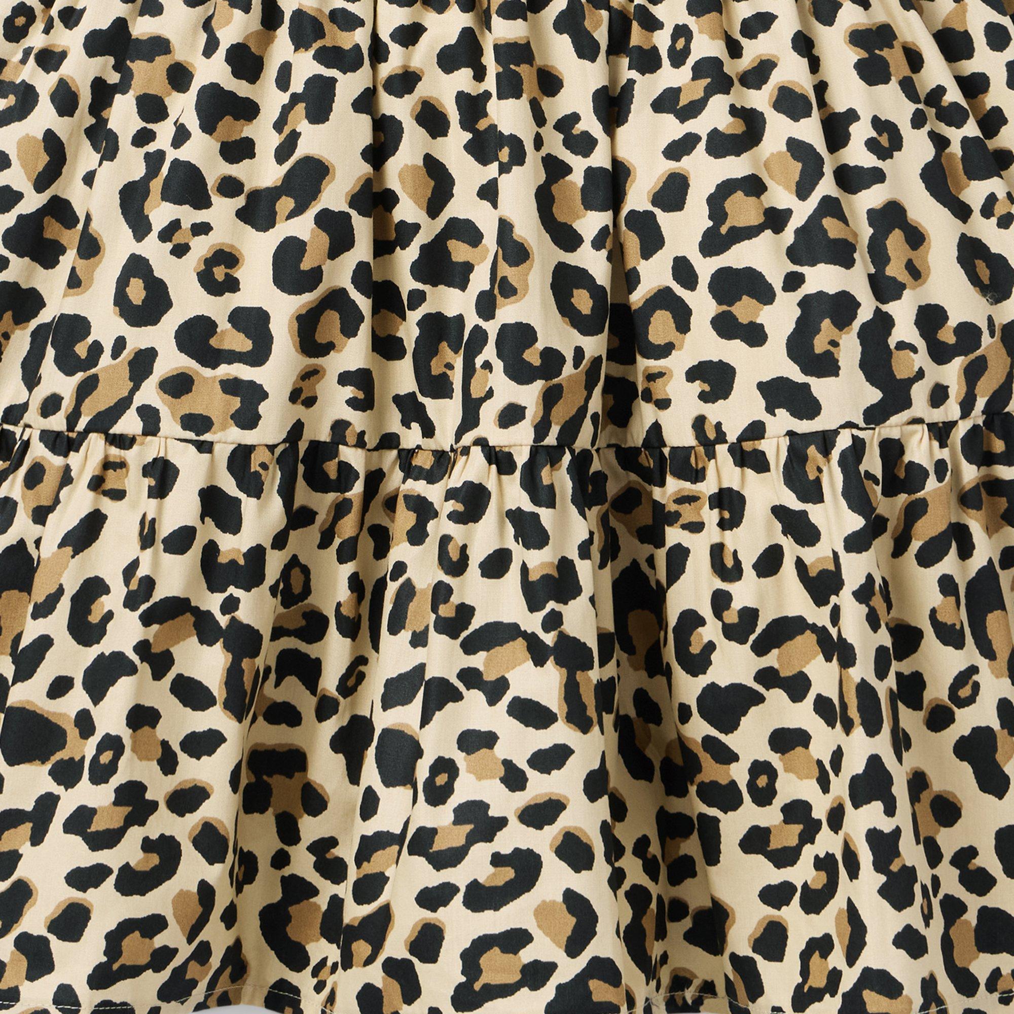 The Leopard Puff Sleeve Dress image number 1