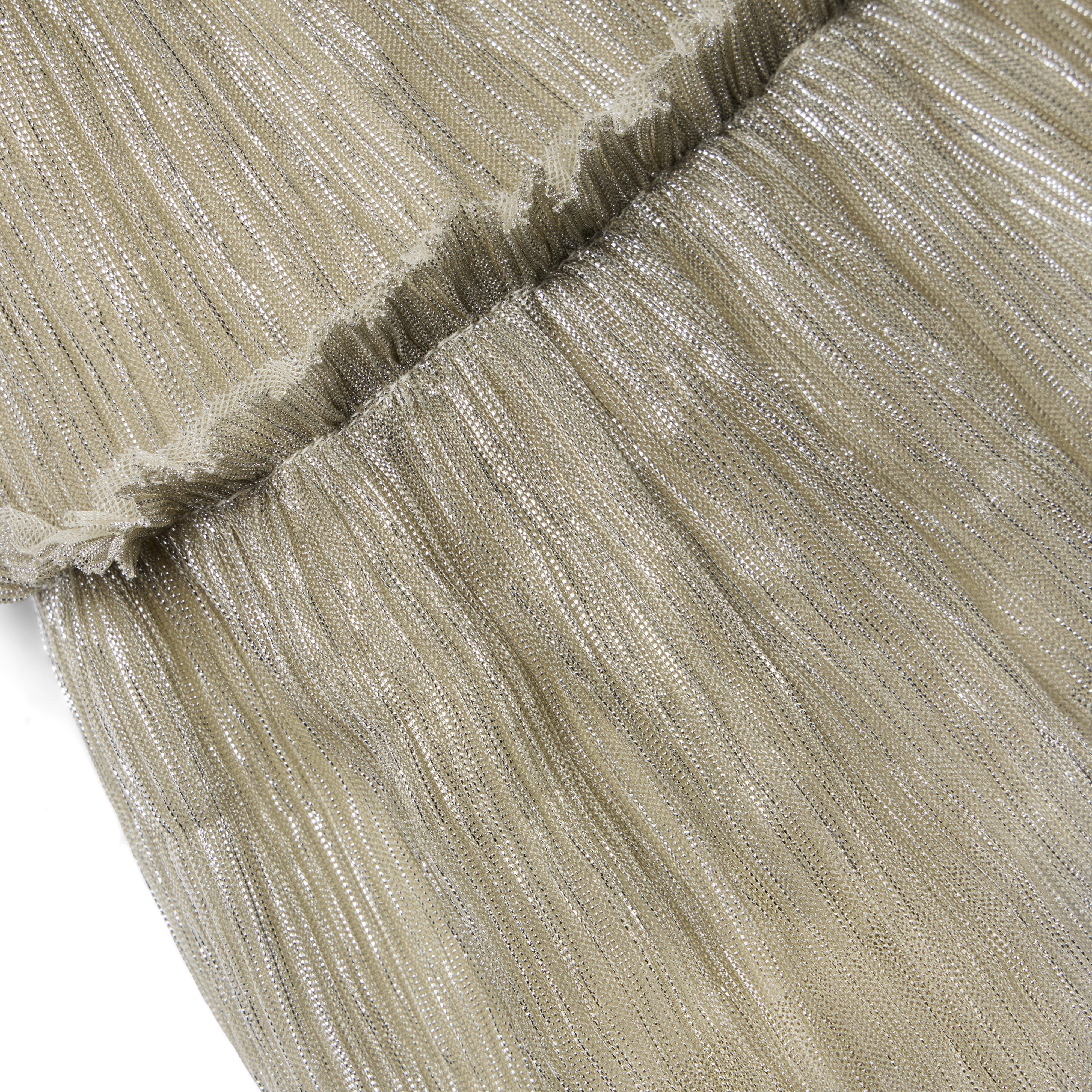 Metallic Pleated Dress image number 2