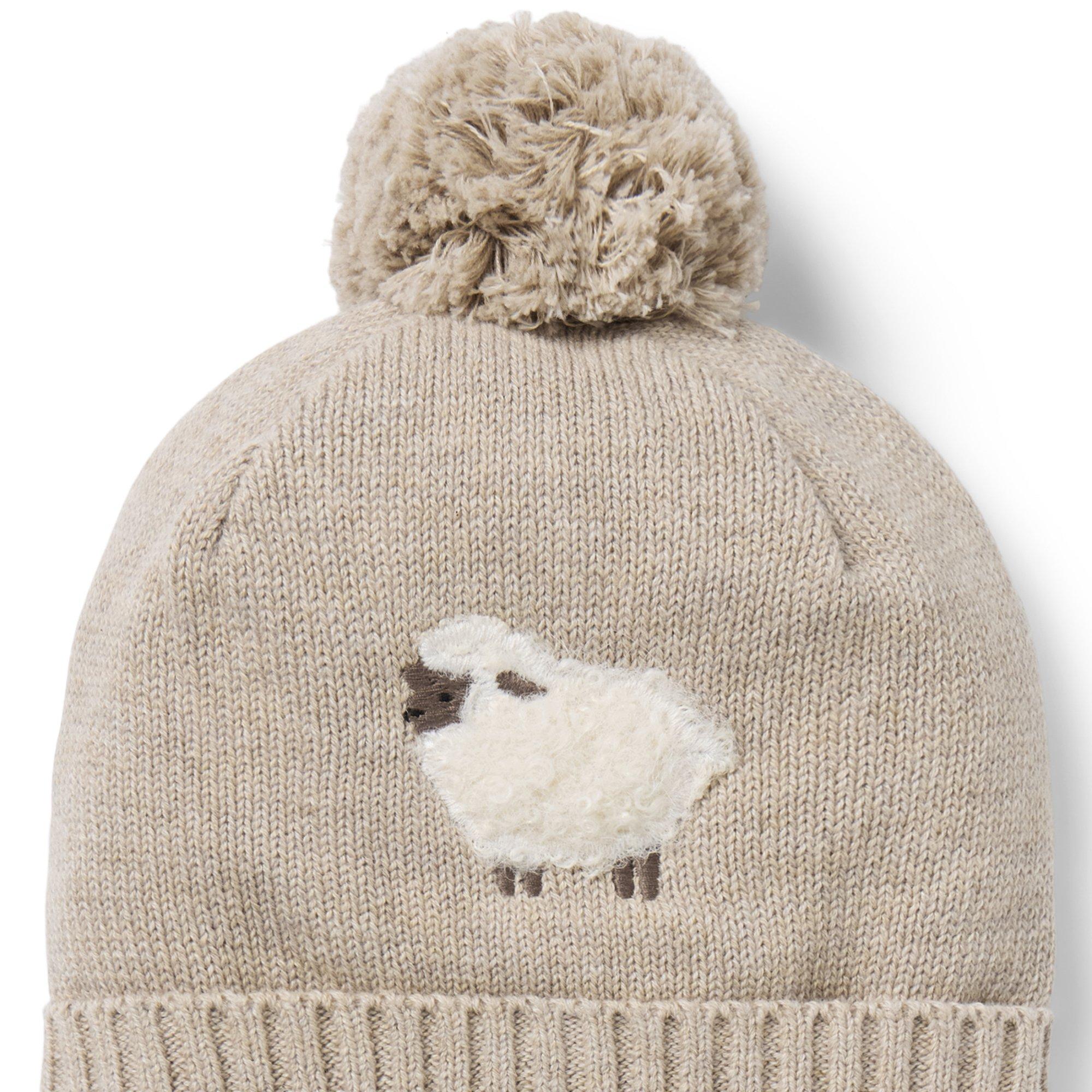 Baby Sheep Pom Beanie image number 1