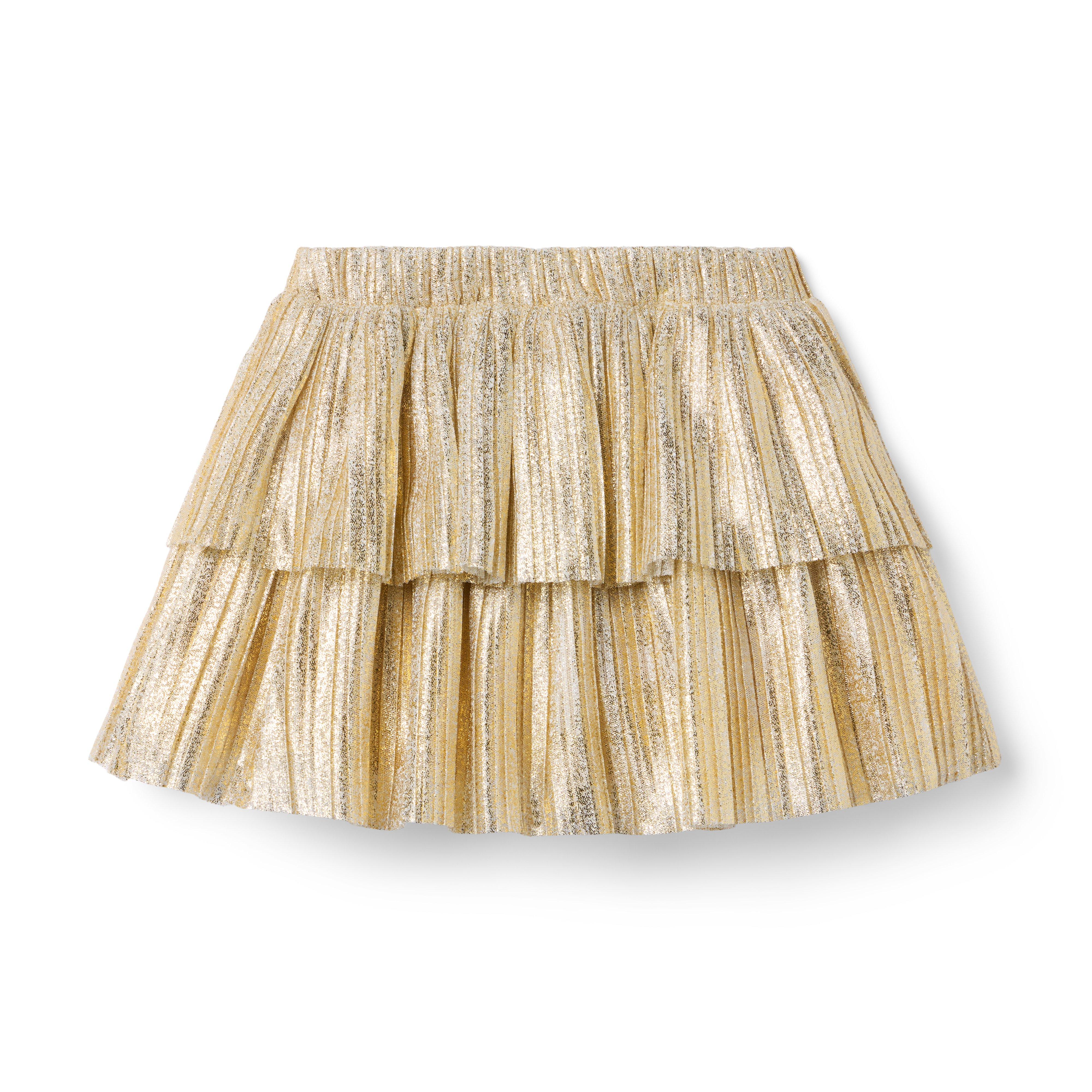Metallic Pleated Skirt image number 2