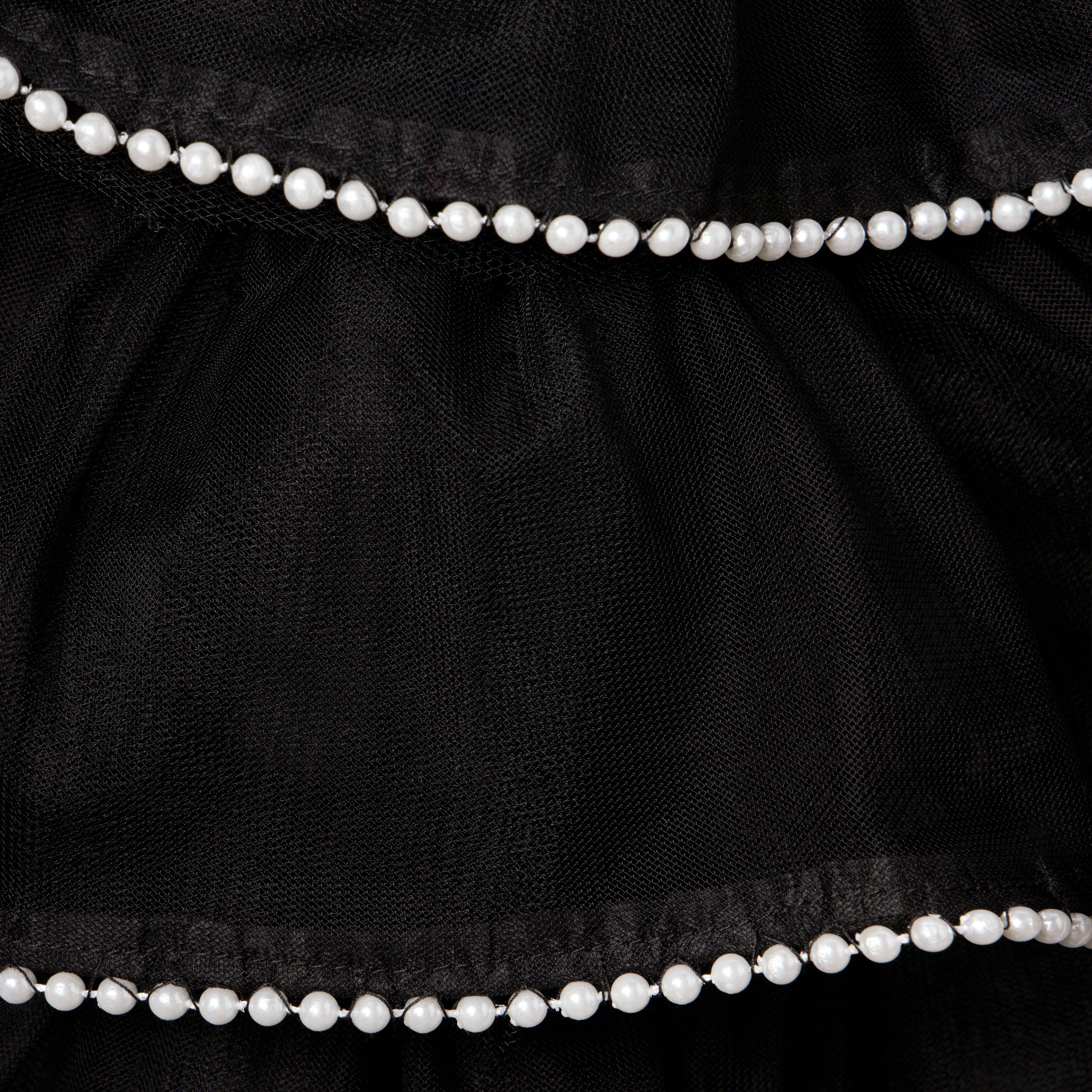 Pearl Trim Tulle Skirt image number 1