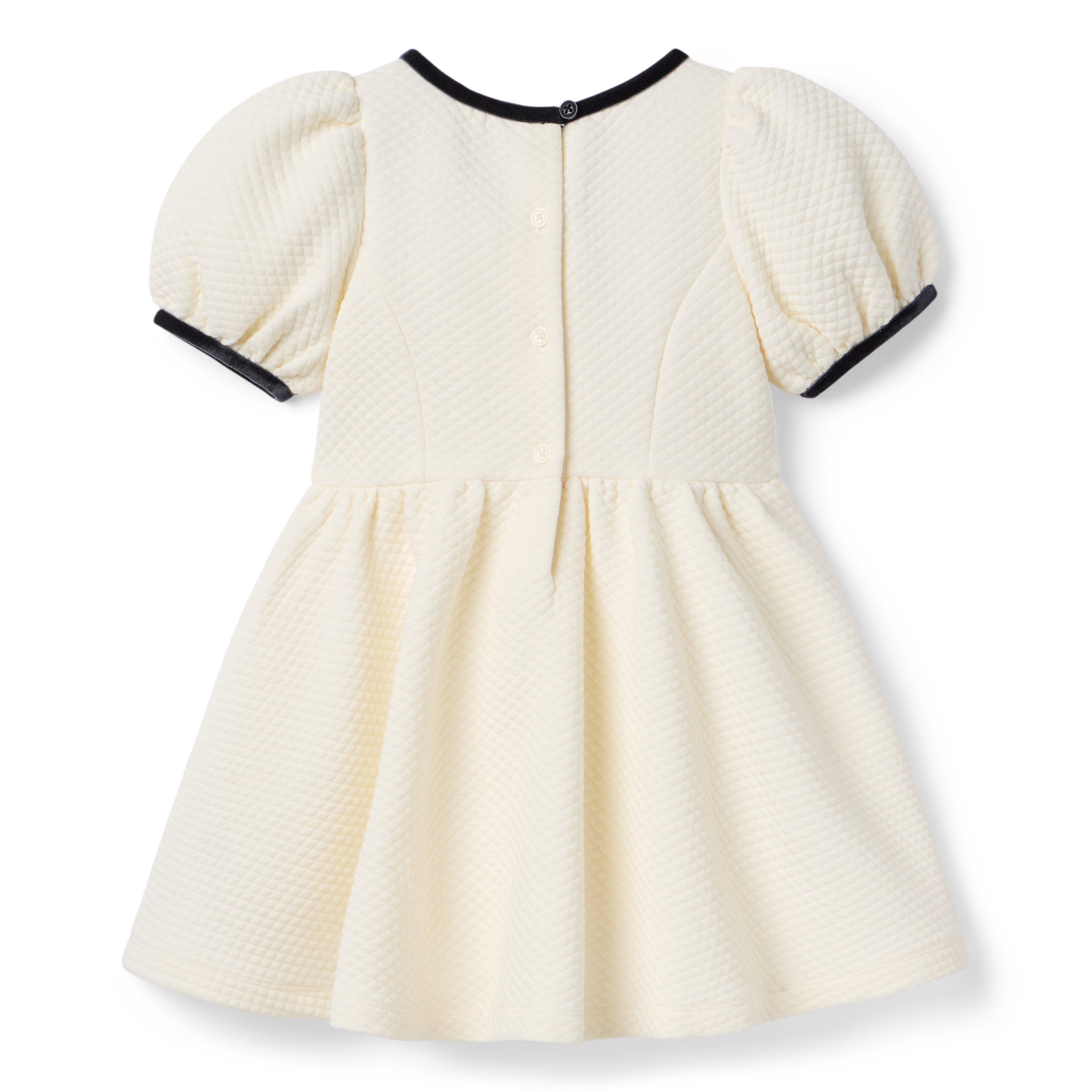 The Quilted Velvet Trim Dress image number 2