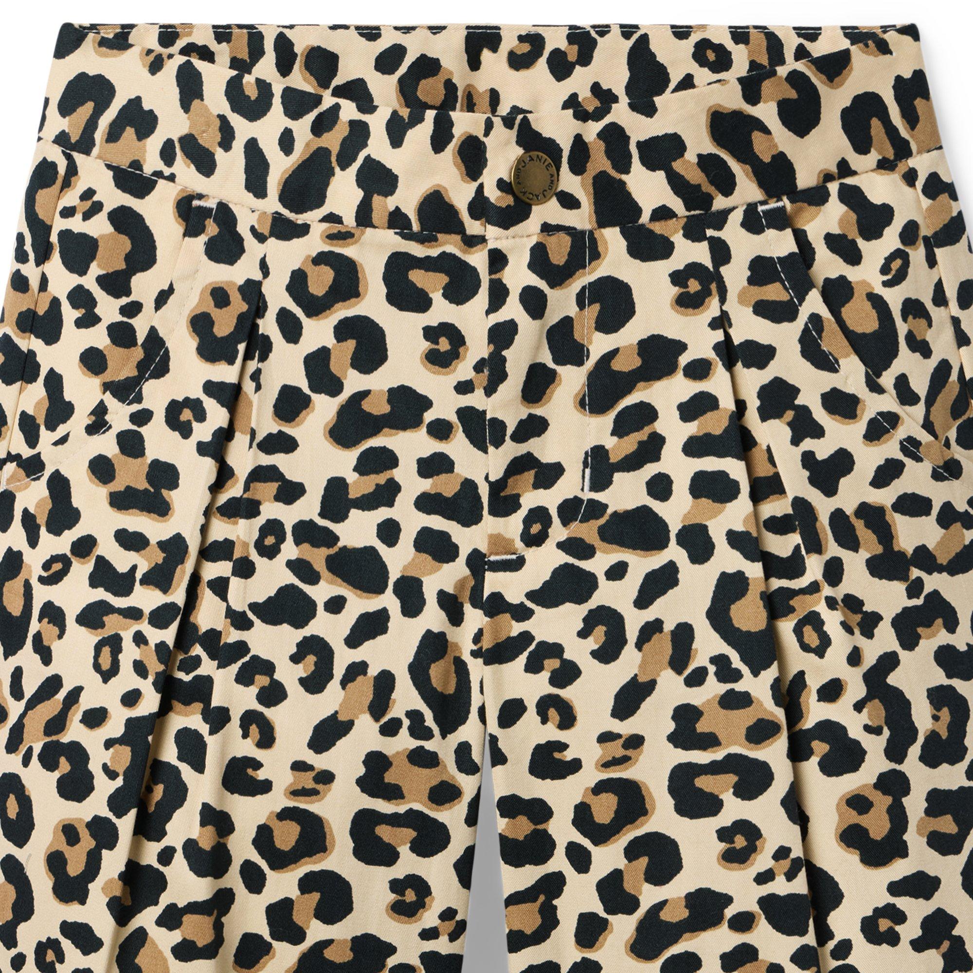 Wide Leg Leopard Pant image number 1