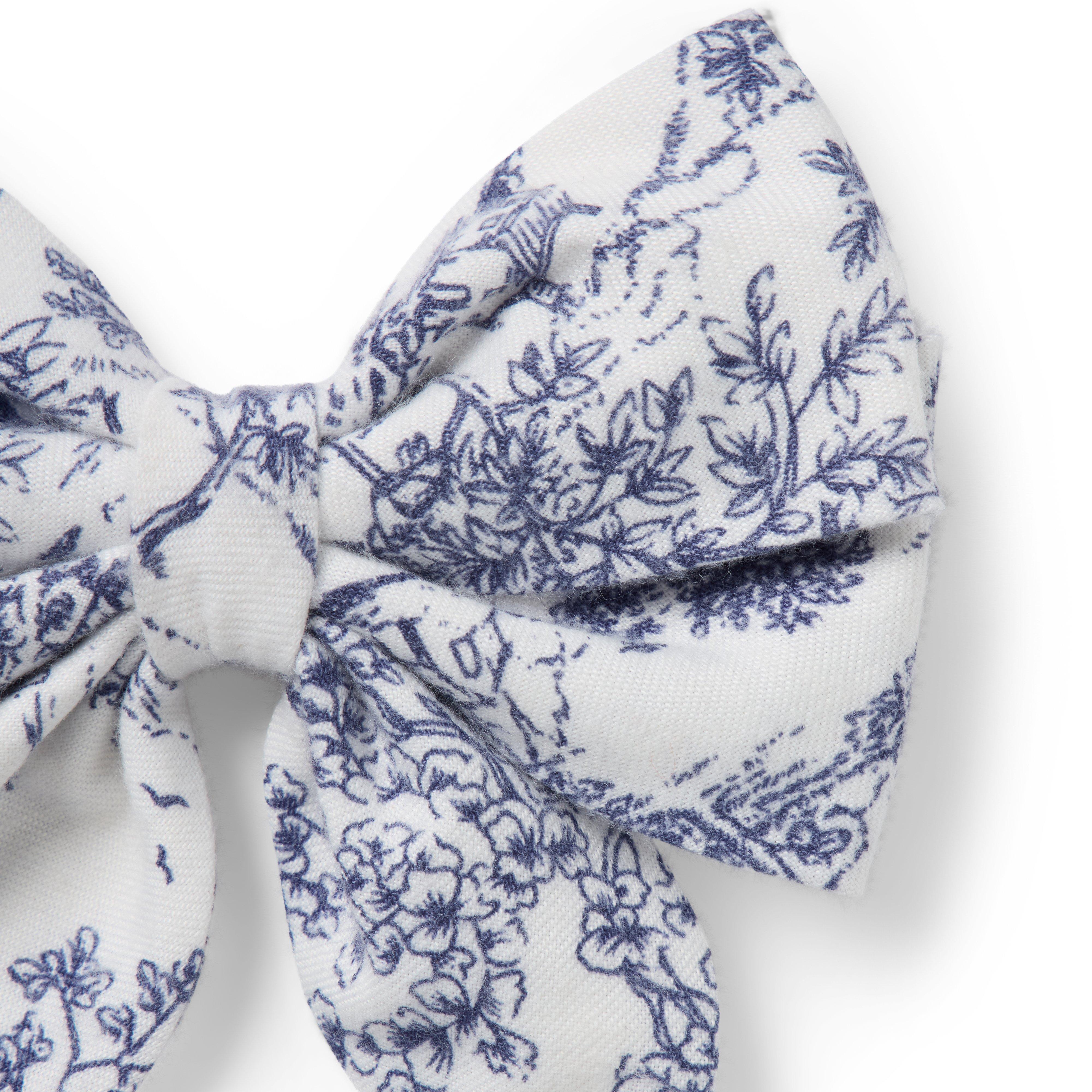 Countryside Toile Bow Barrette image number 1
