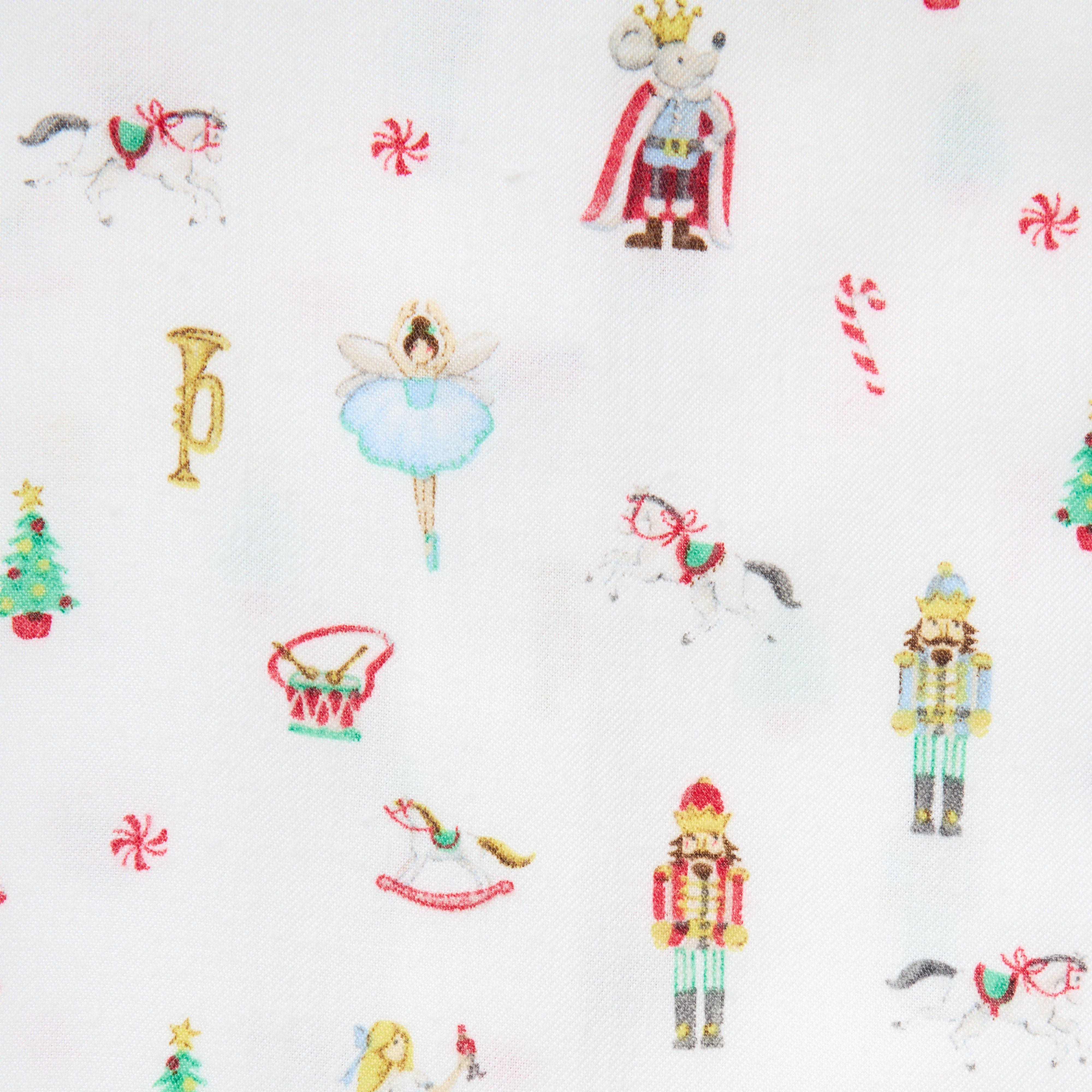 Baby Nutcracker Ballet Ruffle Pajama Romper image number 1