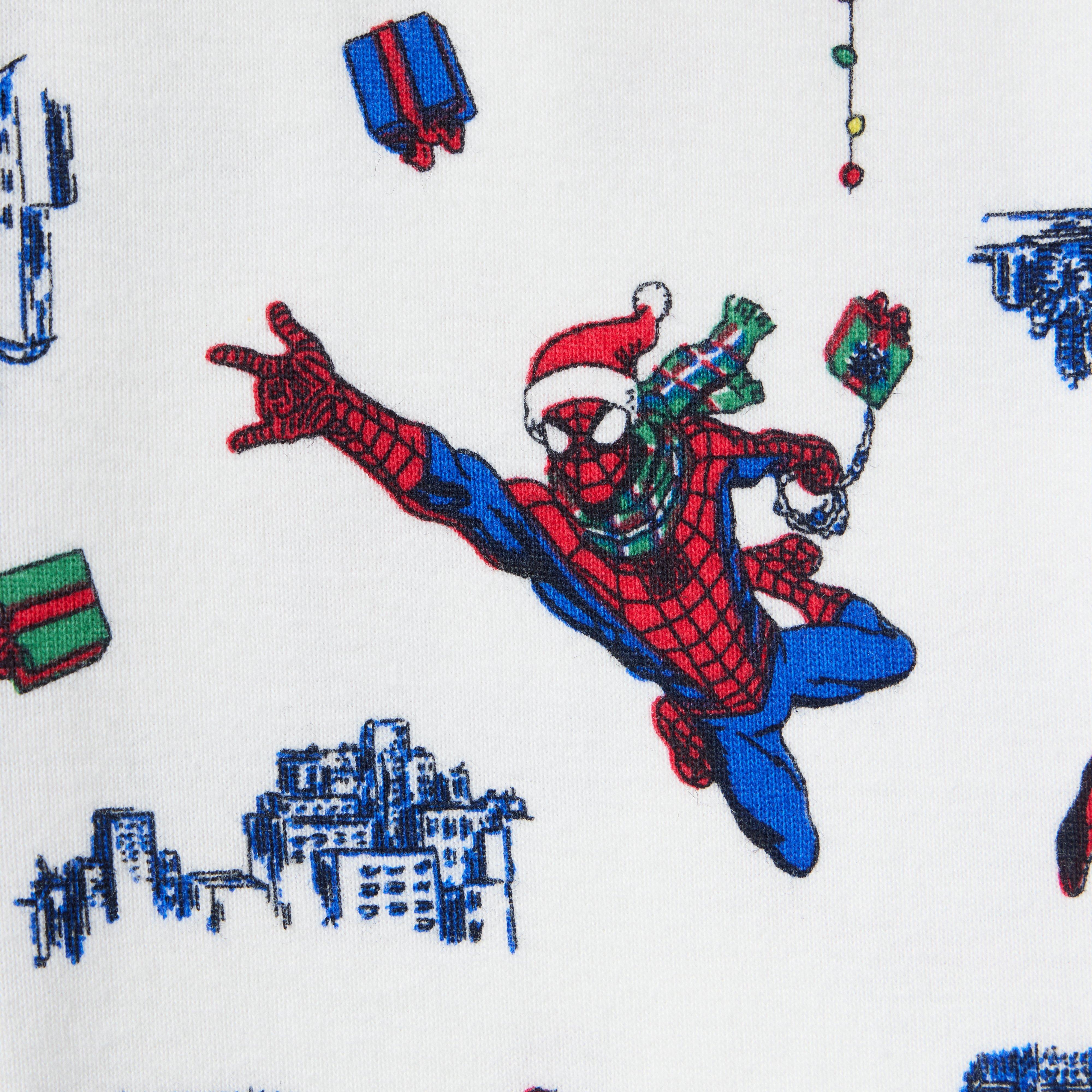 Organic Cotton Marvel Spider-Man Holiday Pajama image number 1