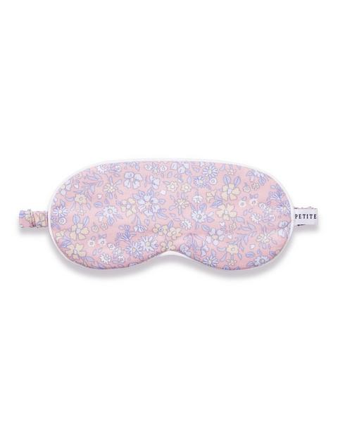 Petite Plume Kids Twill Sleep Mask in Fleur Blush