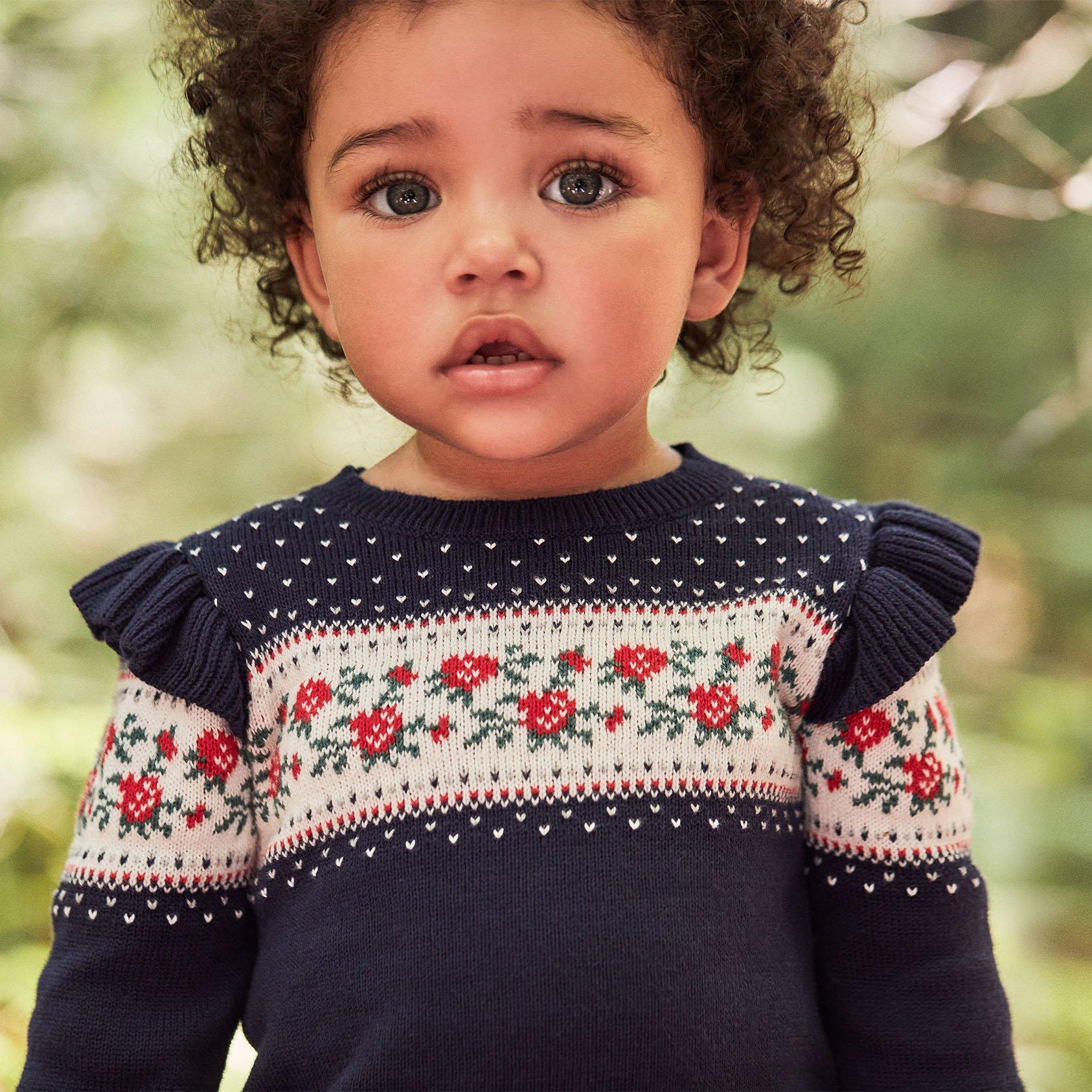 Baby Rose Fair Isle Matching Set  image number 3