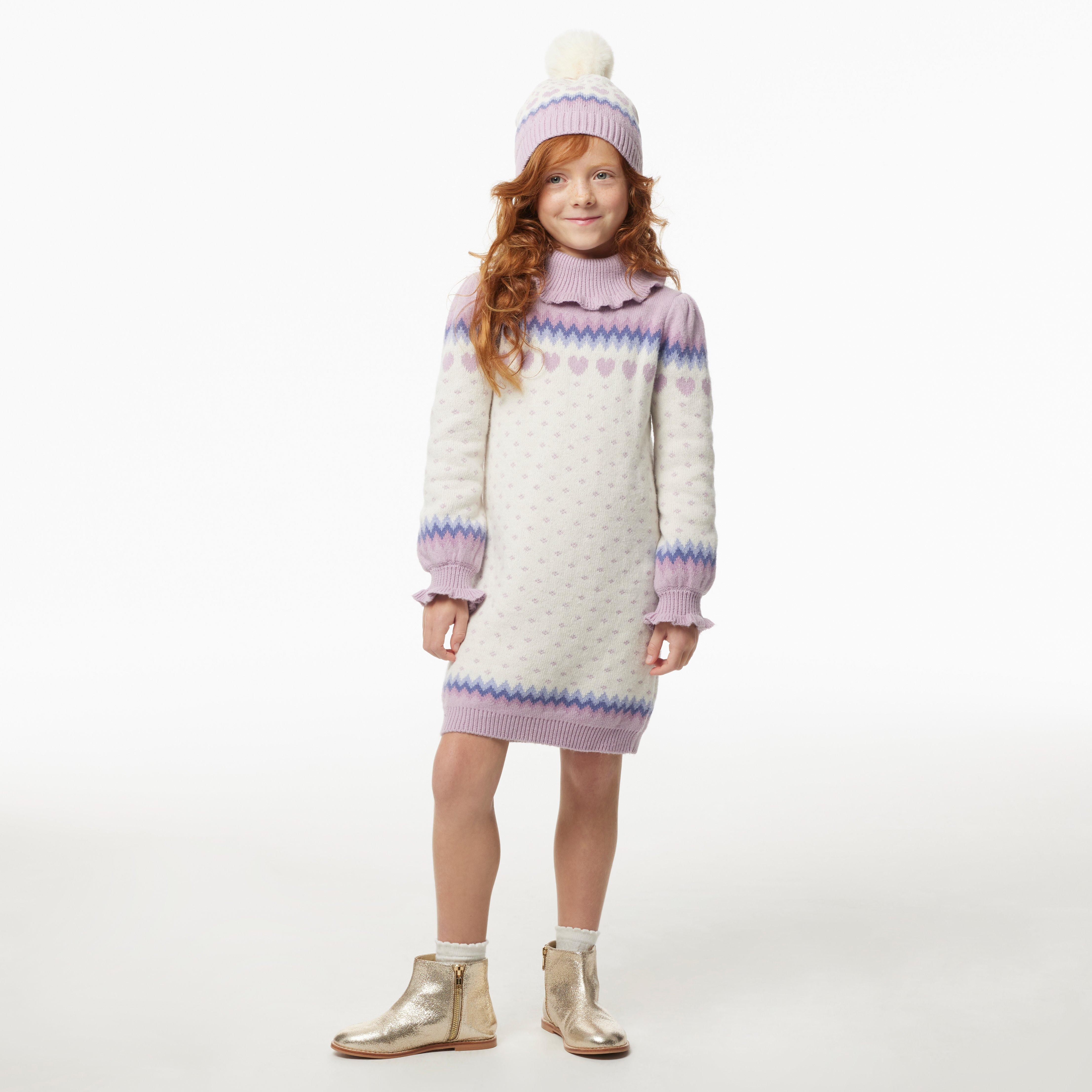 Girls Fair Isle Sweater Dress, Dresses