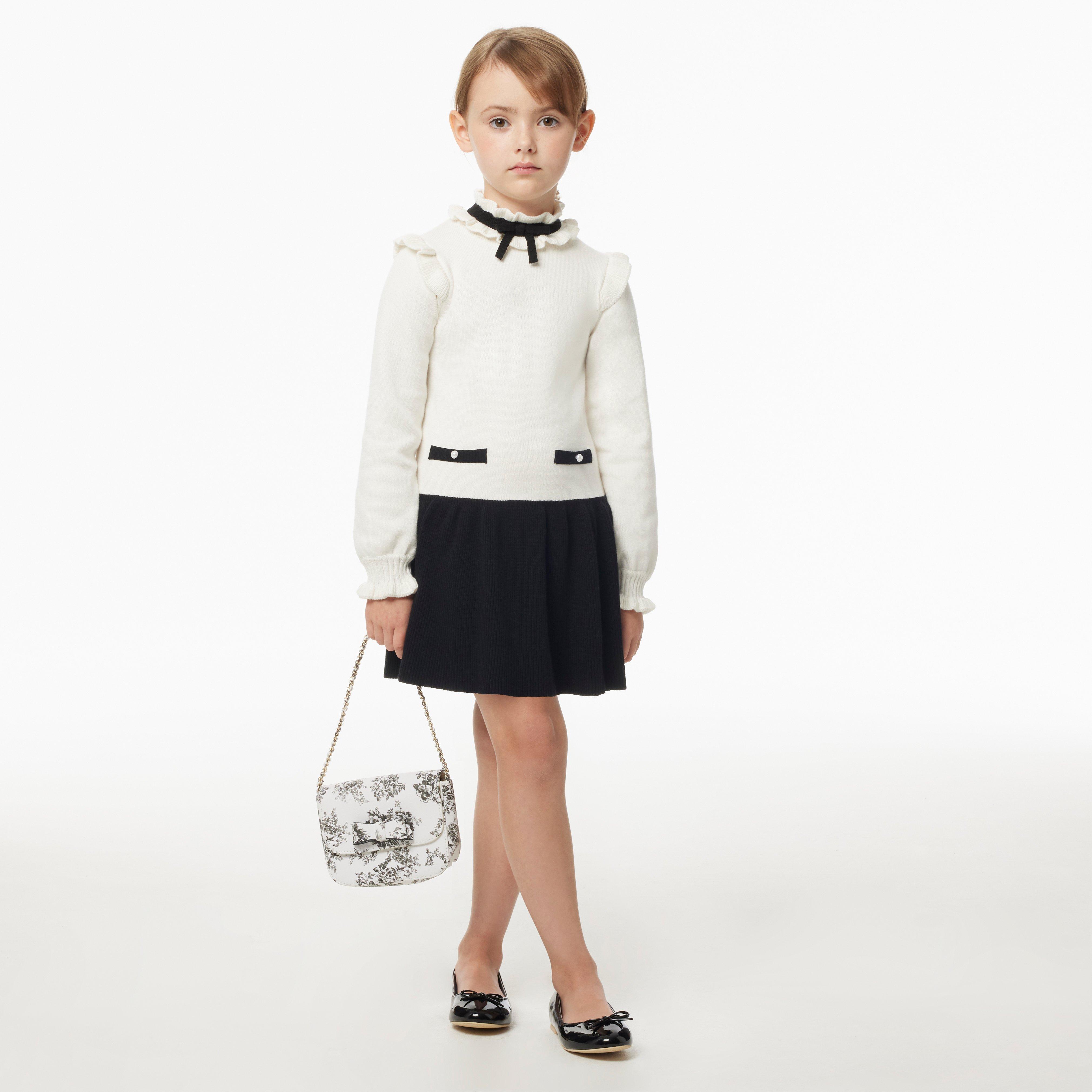 Colorblocked Drop Waist Sweater Dress image number 0