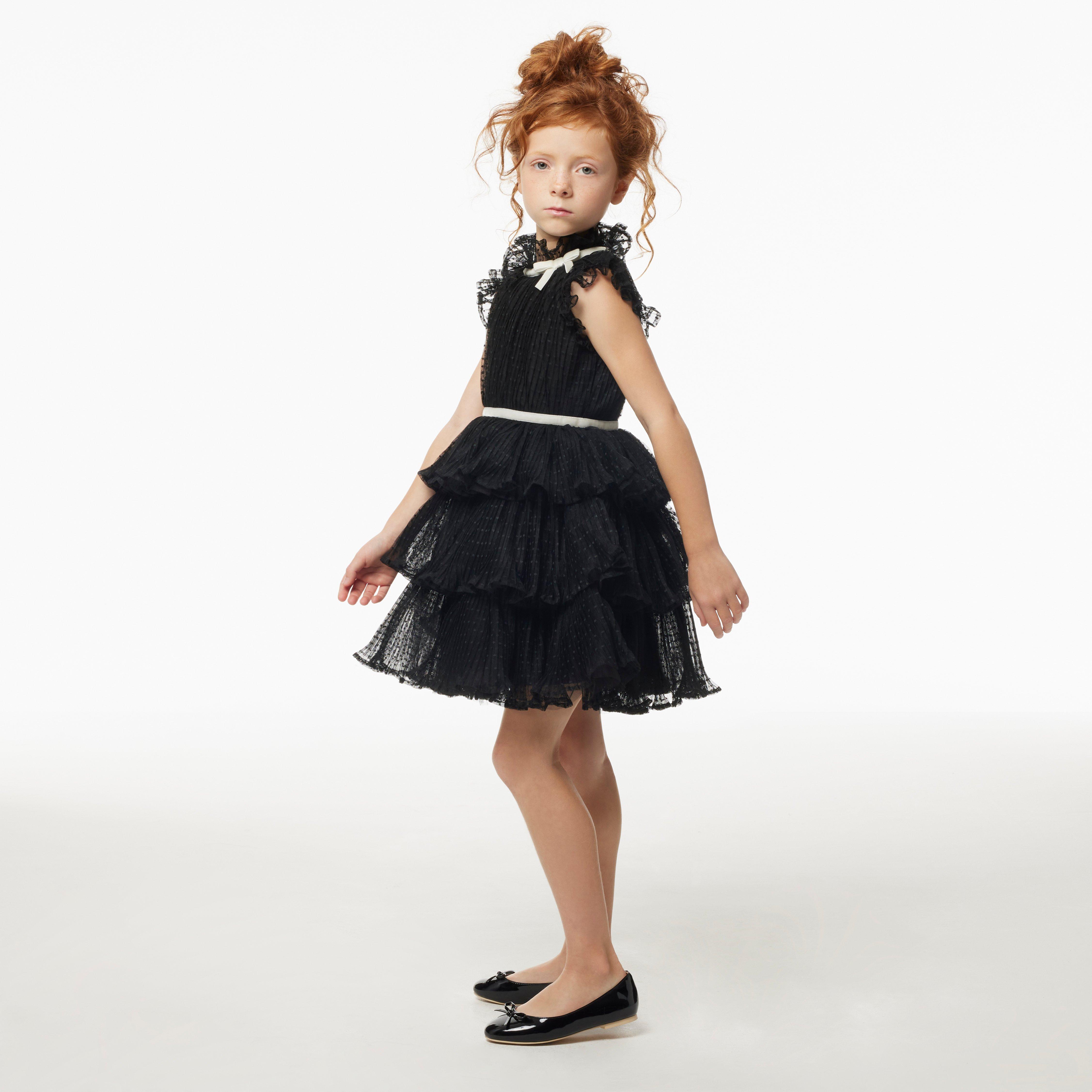 Dot Tiered Tulle Dress image number 4