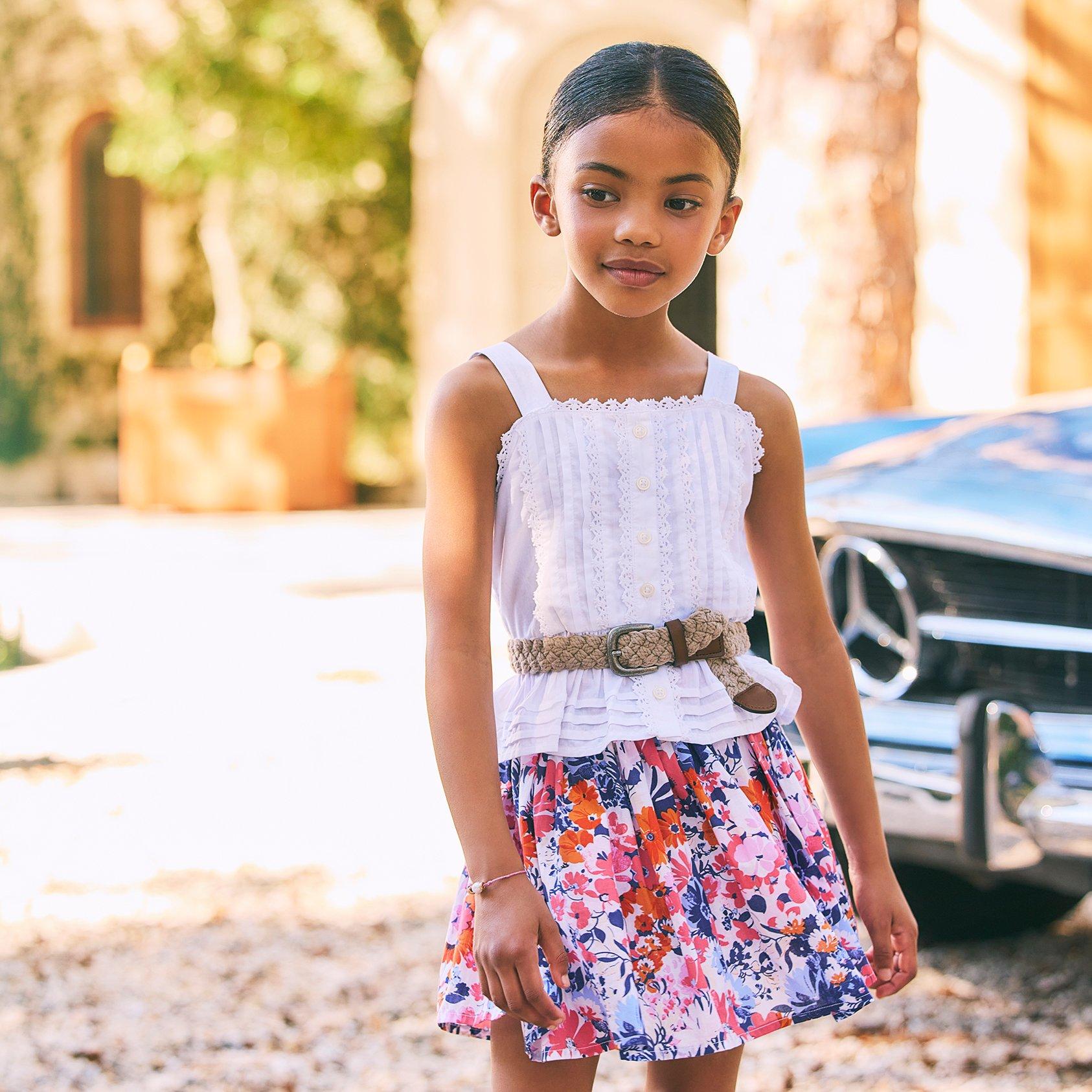Floral Pleated Skort image number 4