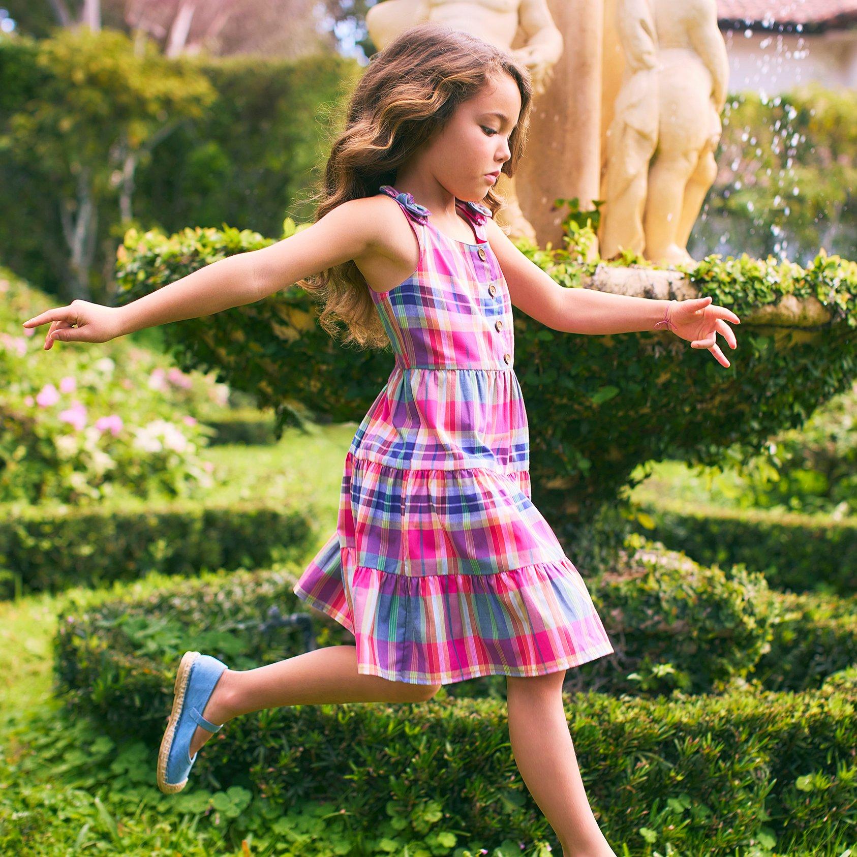 Plaid Tiered Dress image number 3